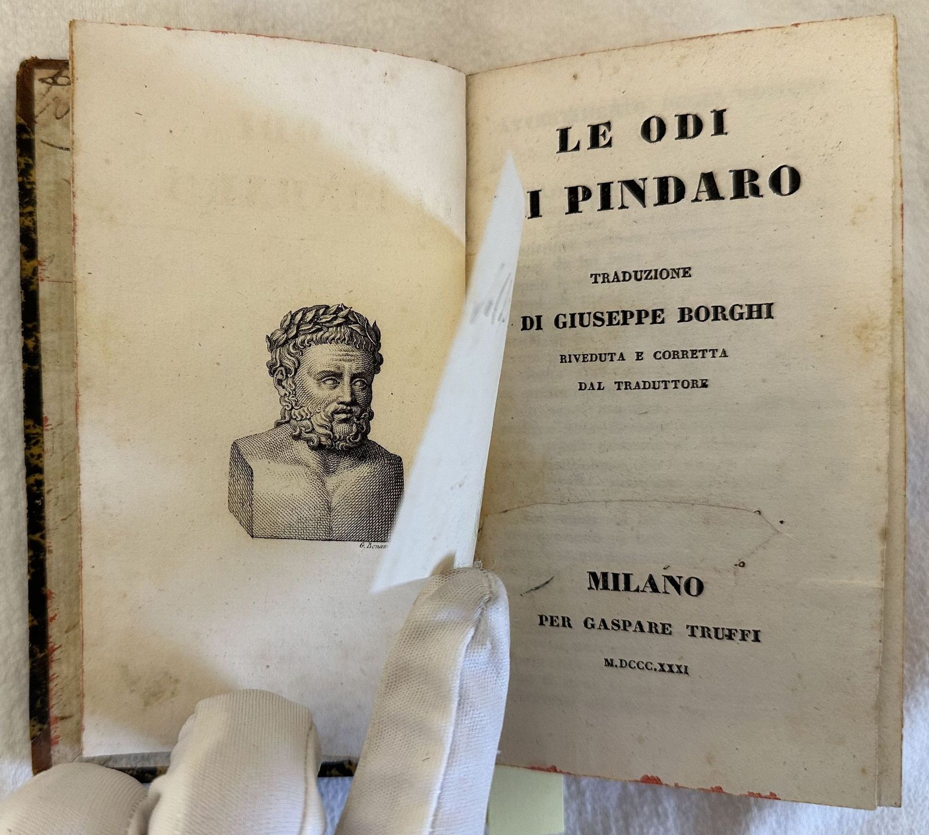 LE ODI DI PINDARO TRADUZIONE DI GIUSEPPE BORGHI