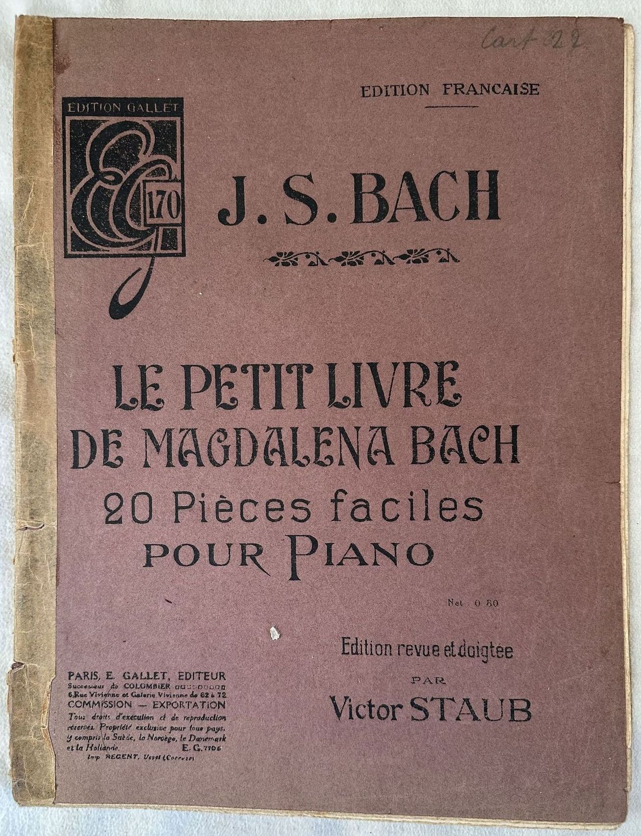 LE PETIT LIVRE DE MAGDALENA BACH 20 PIECES FACILES POUR …
