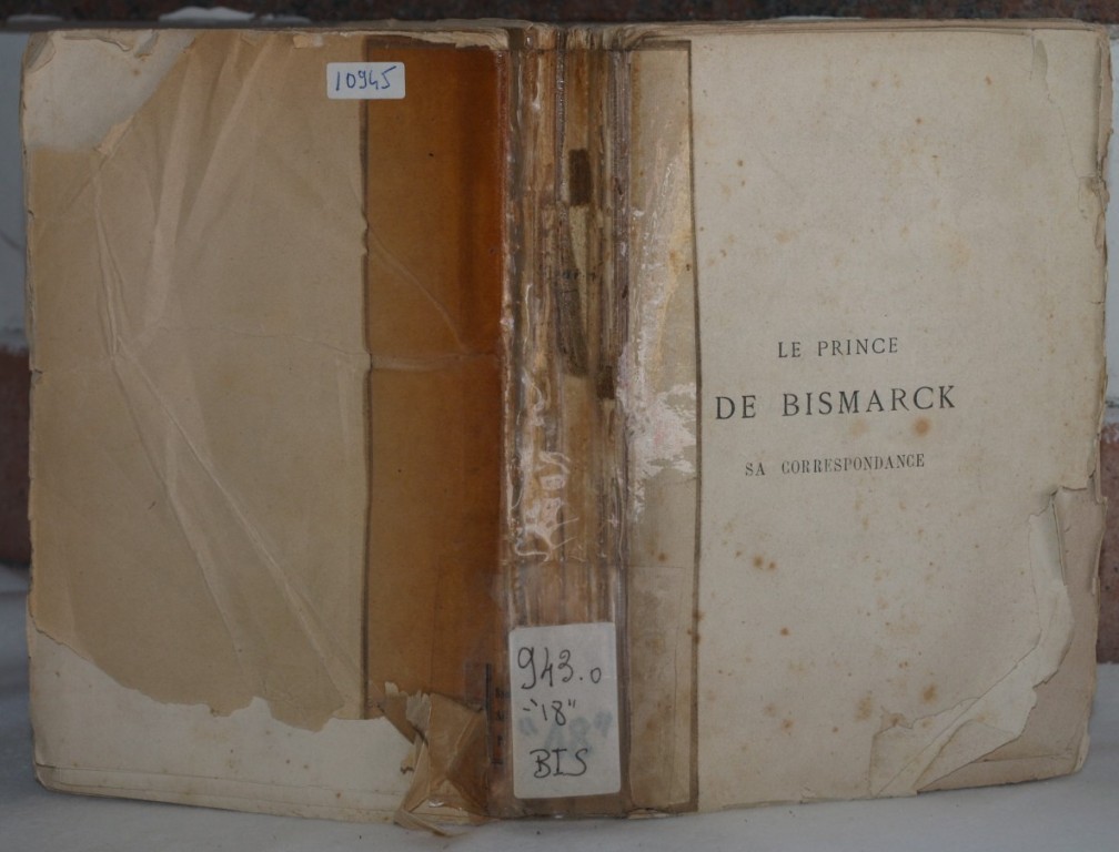 LE PRINCE BISMARCK SA CORRESPONDANCE