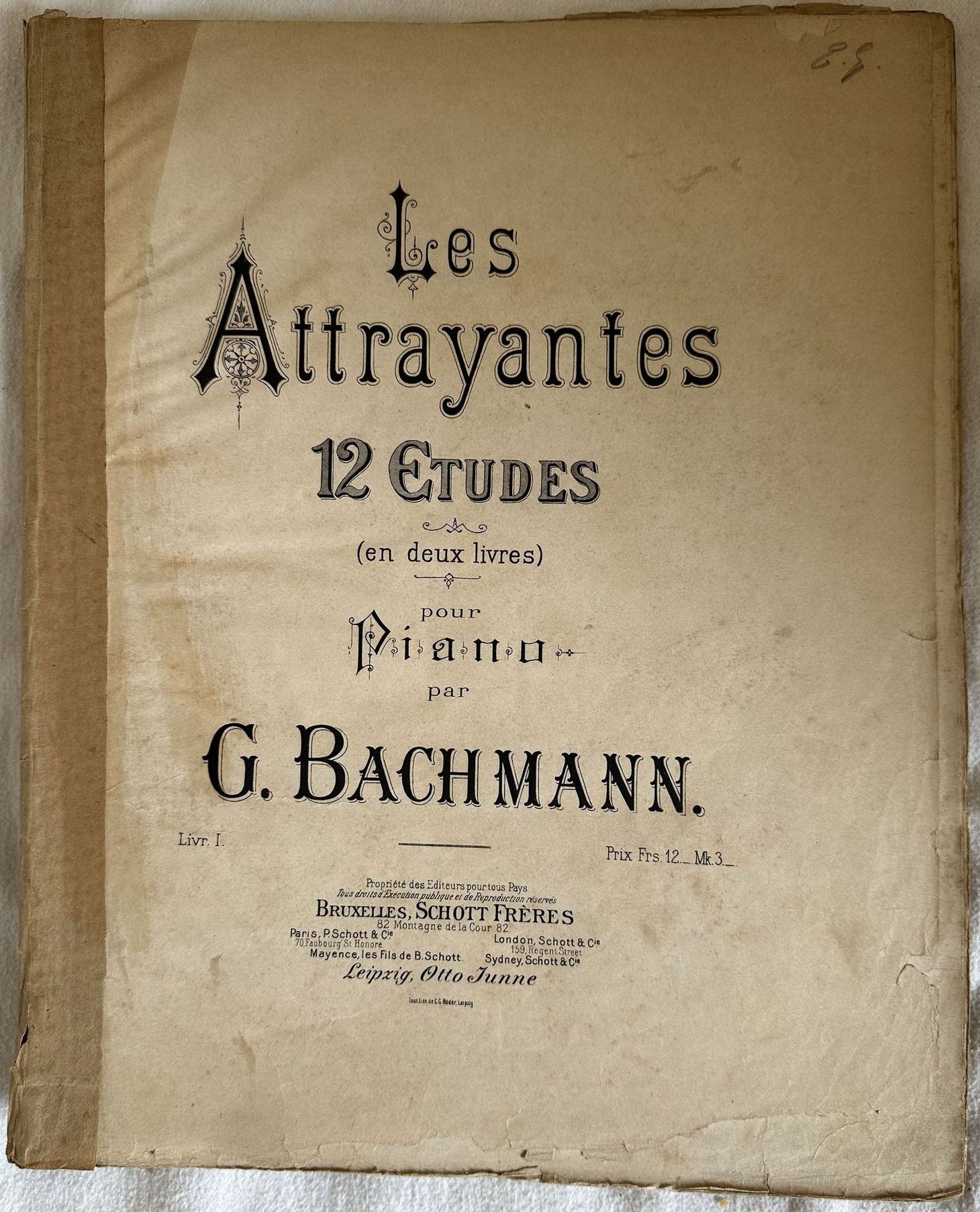 LES ATTRAYANTES 12 ETUDES (EN DEUX LIVRES)