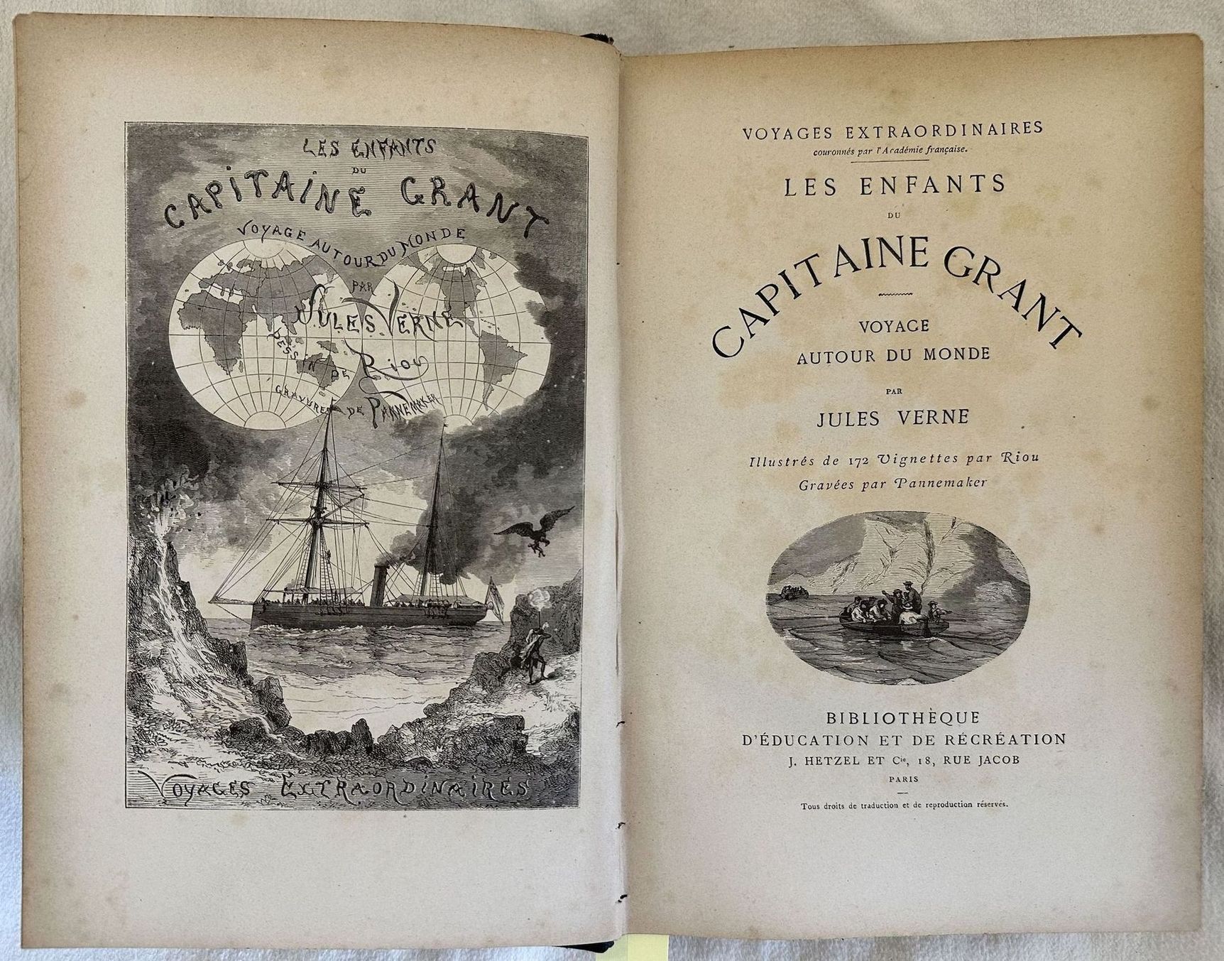 LES ENFANTS DU CAPTAINE GRANT VOYAGE AUTOUR DU MONDE