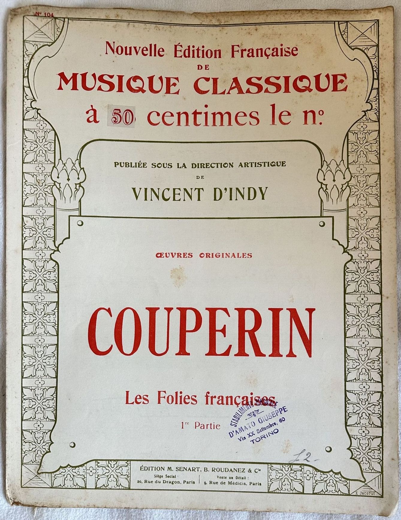 LES FOLIES FRANCAISES 1 PARTIE