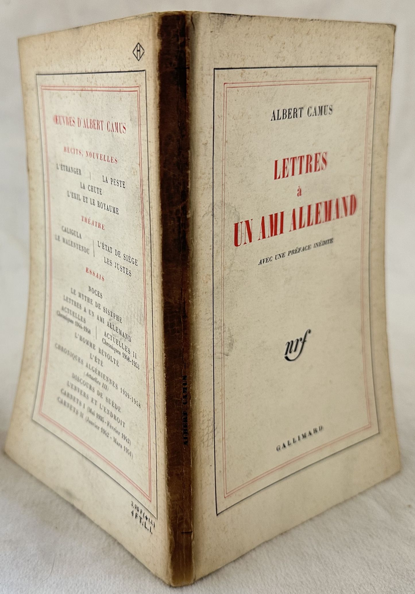 LETTRES A UN AMI ALLEMAND