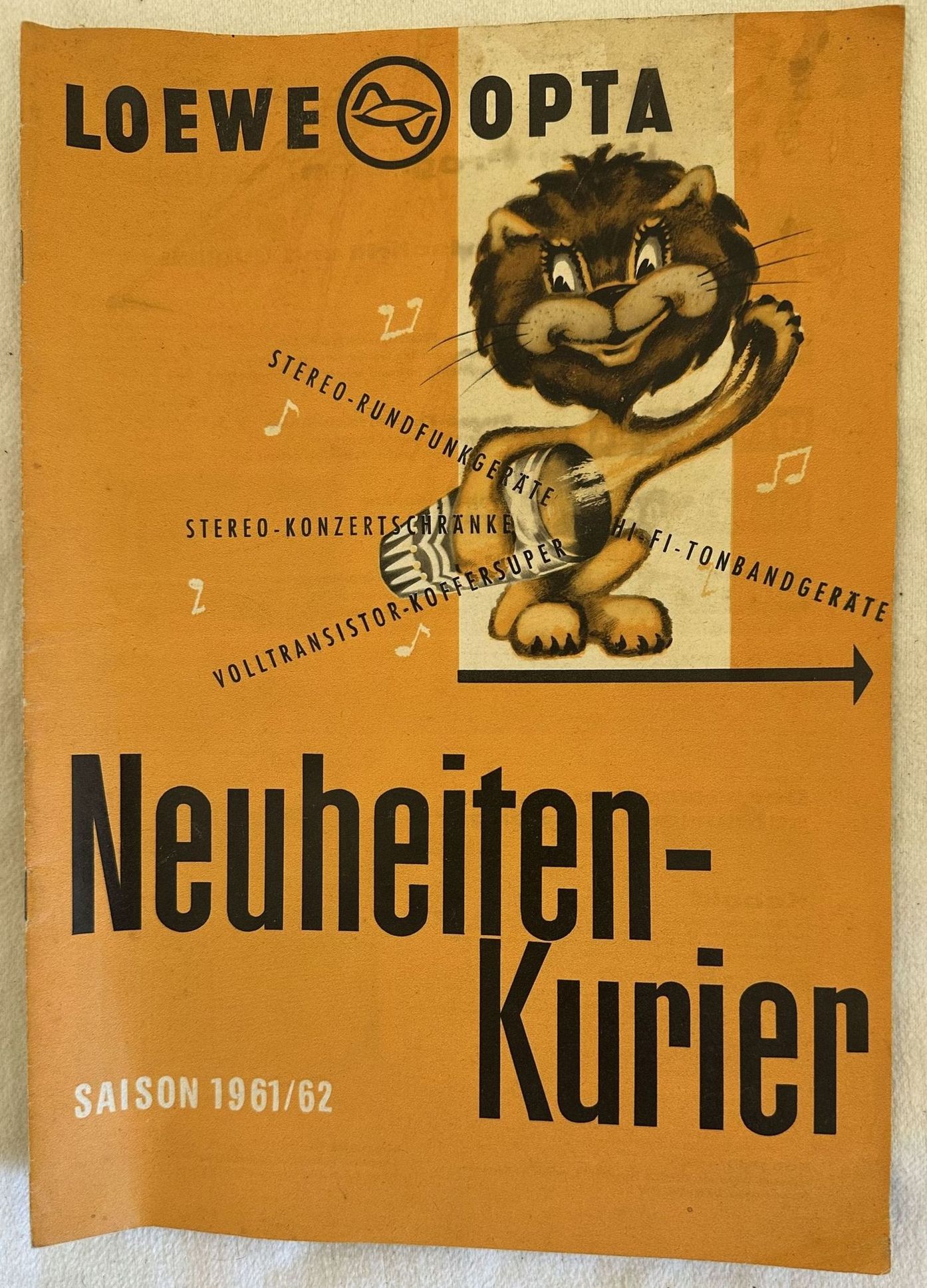 LOEWE OPTA NEUHEITEN-KURIER SAISON 1961/62