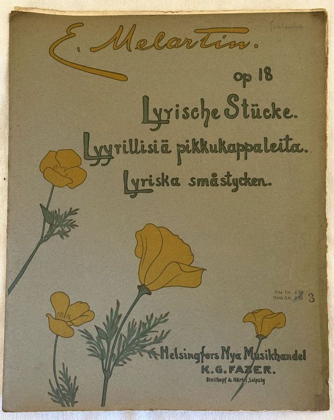 LYRISCHE STUCKE LYYRILLISIA PIKKUKAPPALEITA LYRISKA SMASTYCKEN OP. 10