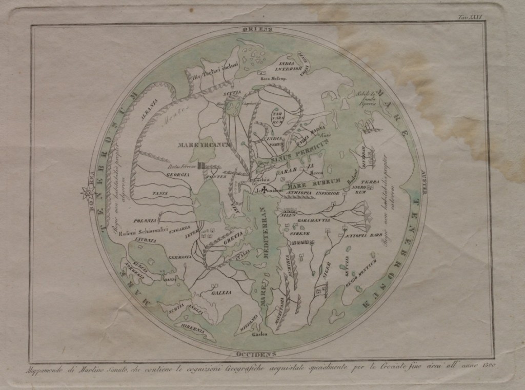 MAPPAMONDO DI MARTINO SANUTO CHE CONTIENE LE COGNIZIONI GEOGRAFICHE ACQUISTATE …