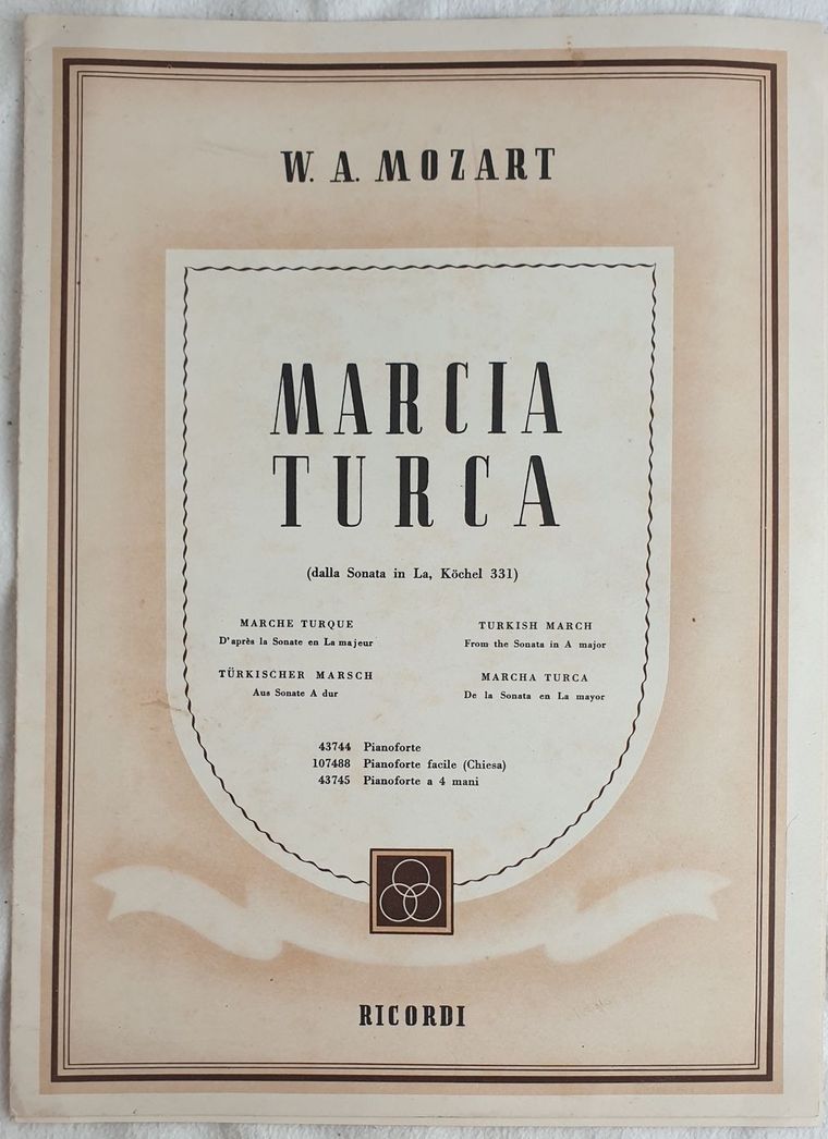 MARCIA TURCA (DALLA SONATA IN LA KOCHEL 331)