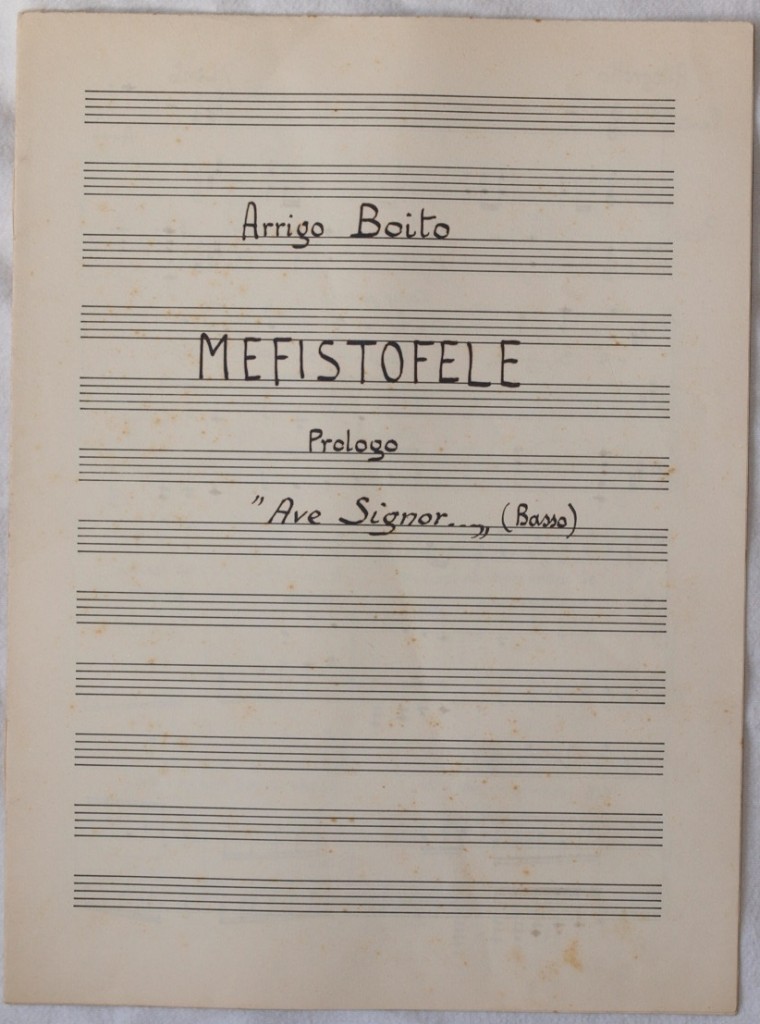 MEFISTOFELE PROLOGO "AVE SIGNOR" (BASSO)