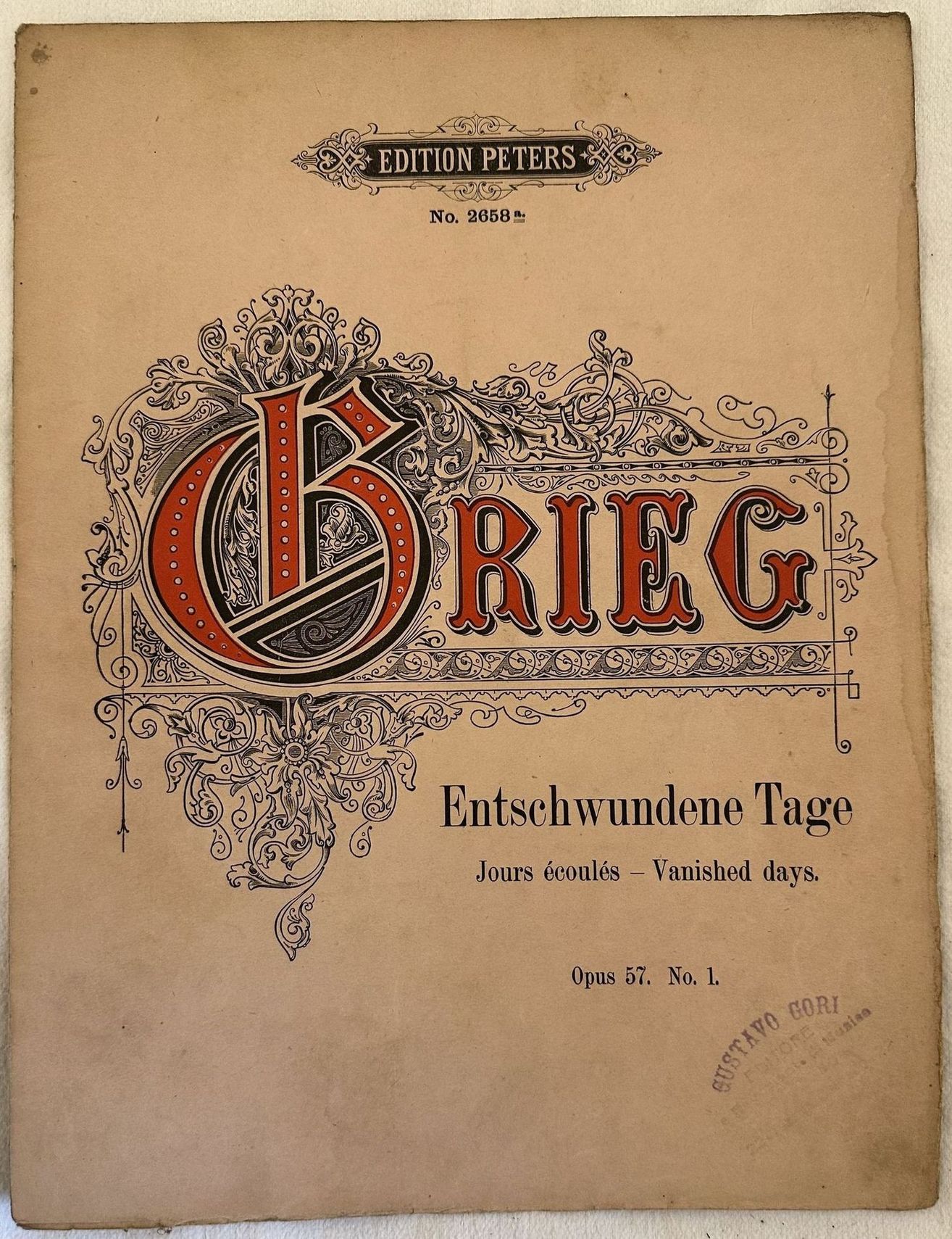 MENUETT KLAVIERSTUCK OPUS 57 N. 1