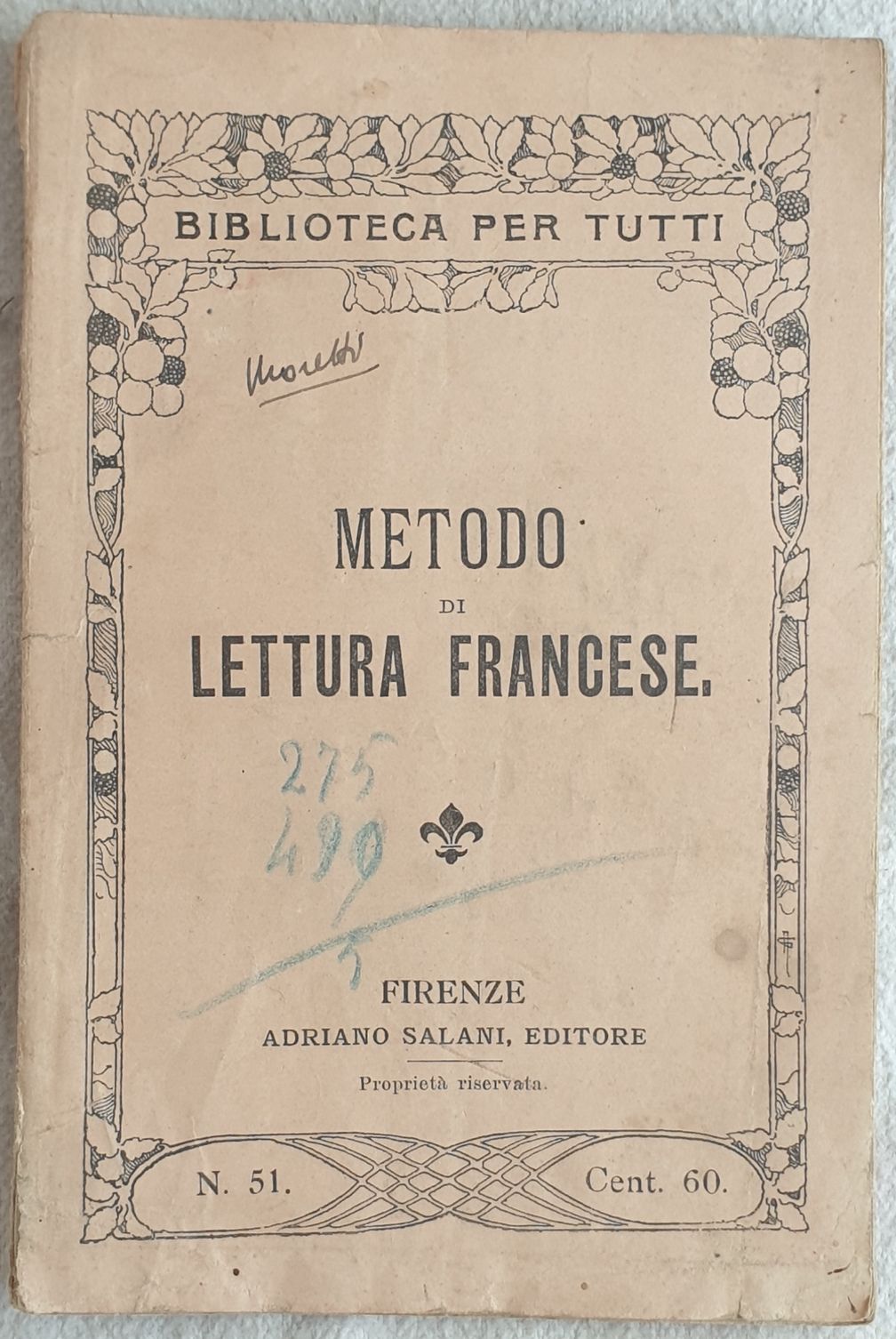 METODO DI LETTURA FRANCESE