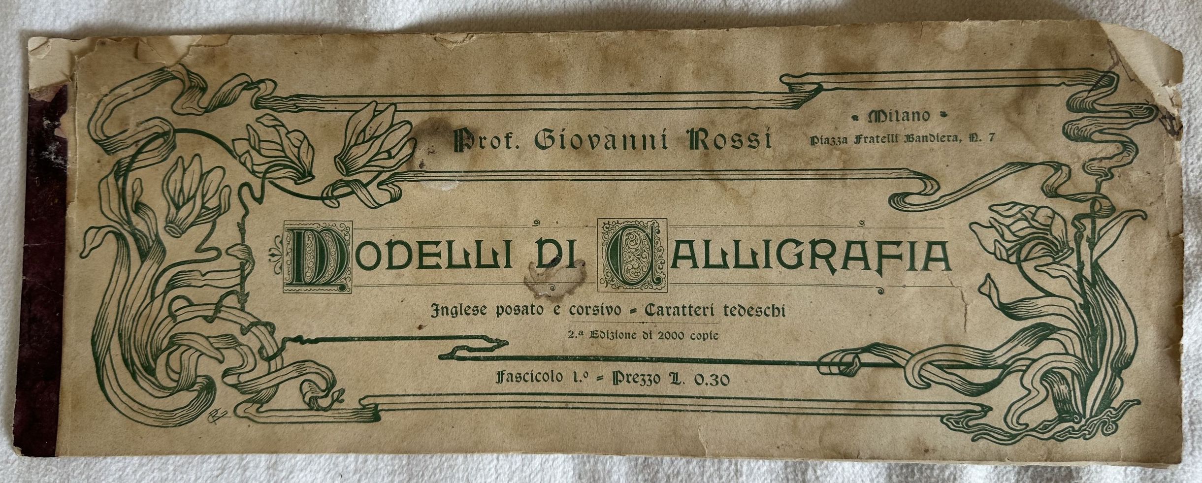 MODELLI DI CALLIGRAFIA INGLESE POSATO E CORSIVO - CARATTERI TEDESCHI …