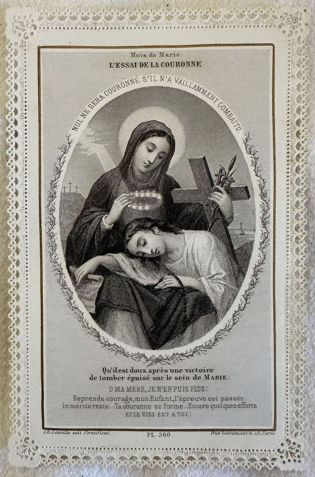 MOIS DE MARIE L'ESSAI DE LA COURONNE PL. 360