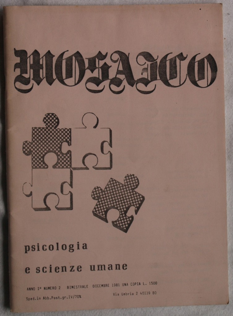 MOSAICO PSICOLOGIA E SCIENZE UMANE ANNO I NUMERO 2