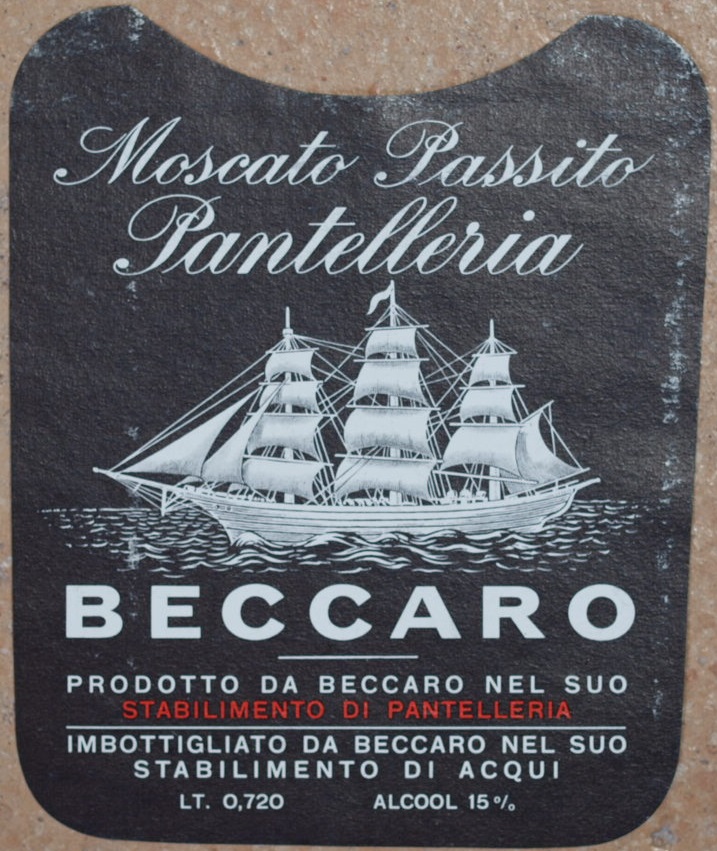 MOSCATO PASSITO PANTELLERIA BECCARO PRODOTTO DA BECCARO NEL SUO STABILIMENTO …