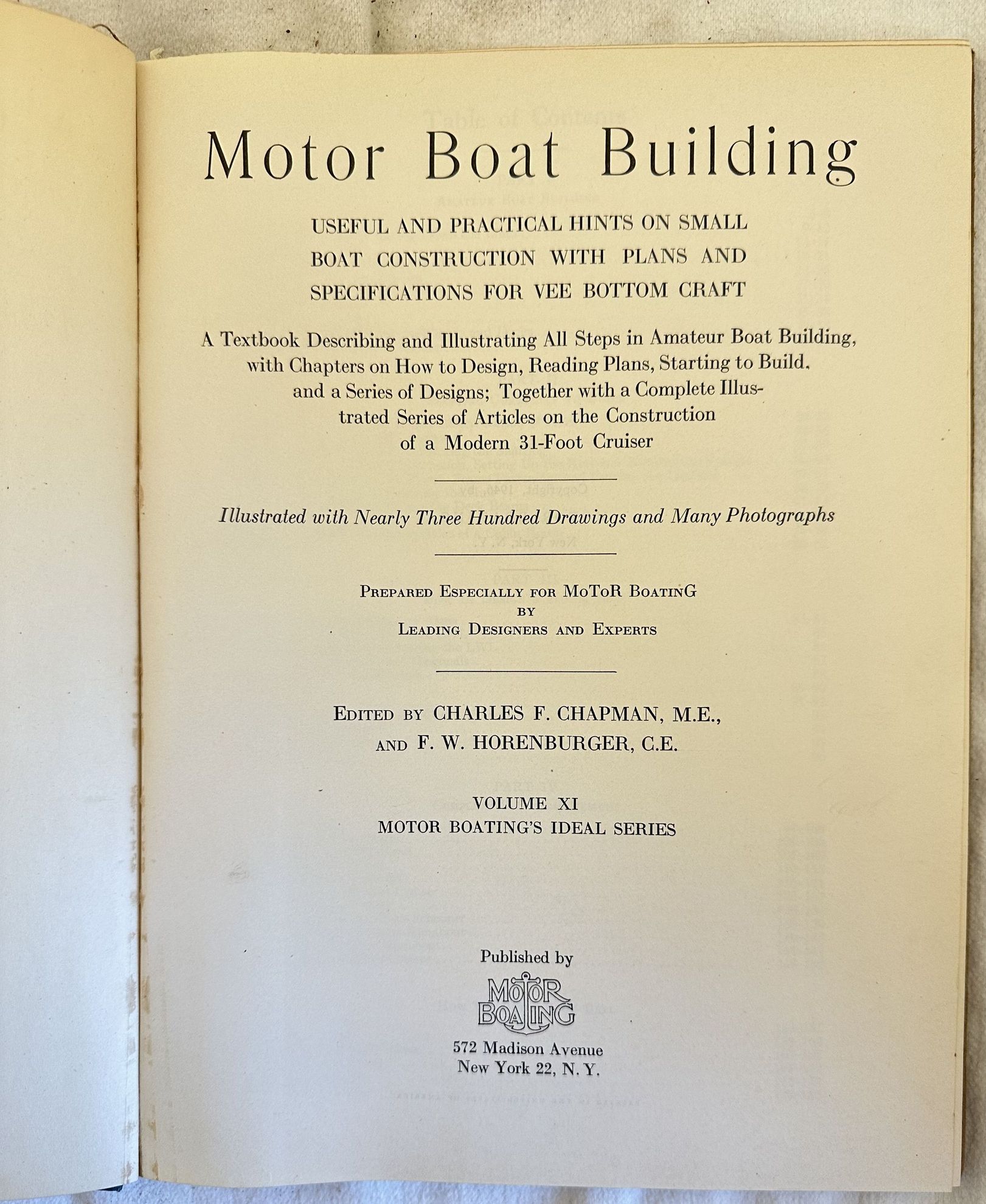 MOTOR BOAT BUILDING USEFUL AND PRACTICAL HINTS ON SMALL BOAT …