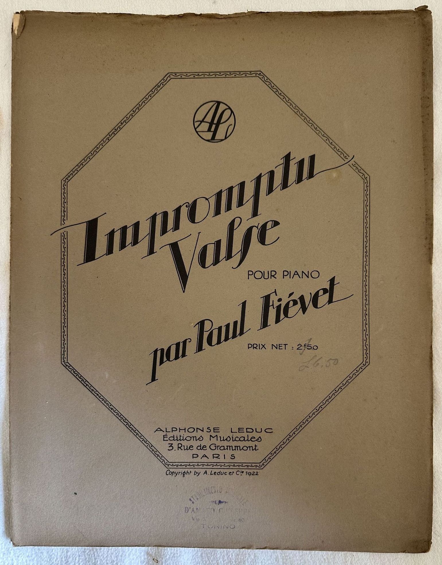 MPROMPTU VALSE POUR PIANO