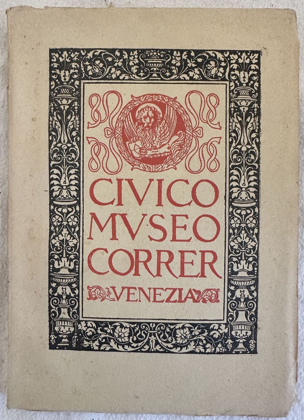 MUSEO CIVICO CORRER VENEZIA CATALOGO 1924