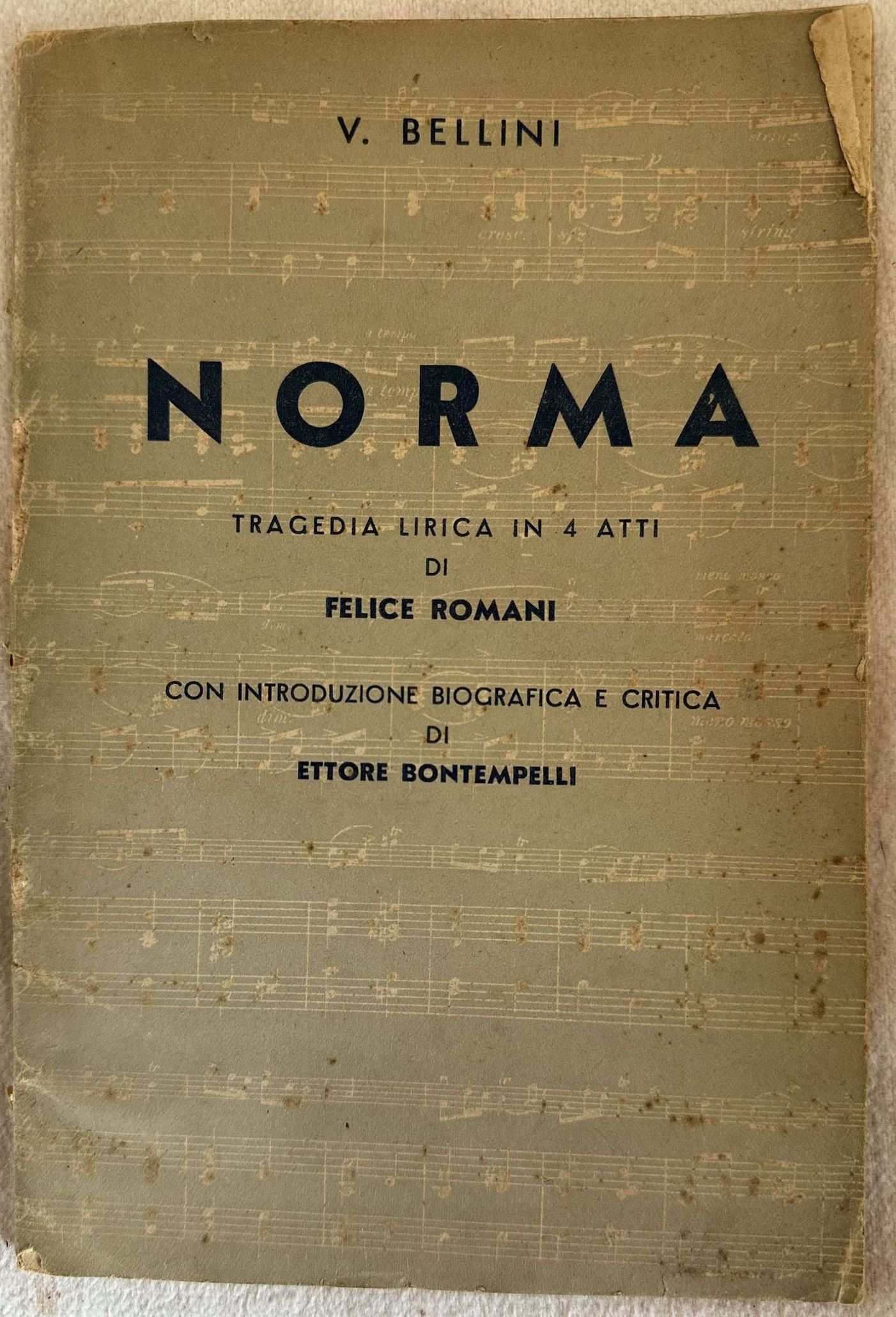 NORMA TRAGEDIA LIRICA IN DUE ATTI DI FELICE ROMANI