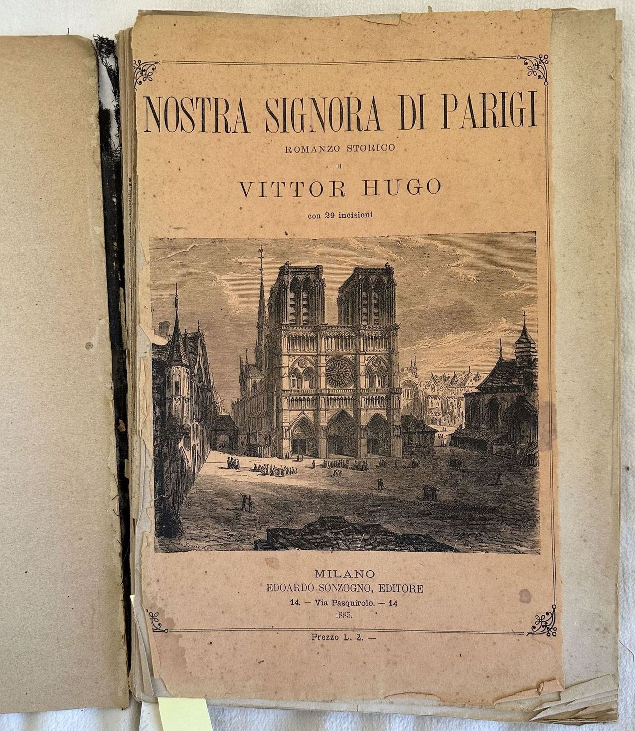 NOSTRA SIGNORA DI PARIGI ROMANZO