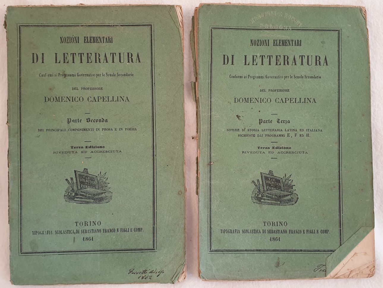 NOZIONI ELEMENTARI DI LETTERATURA SECONDO I PROGRAMMI PER L'ESAME DI …