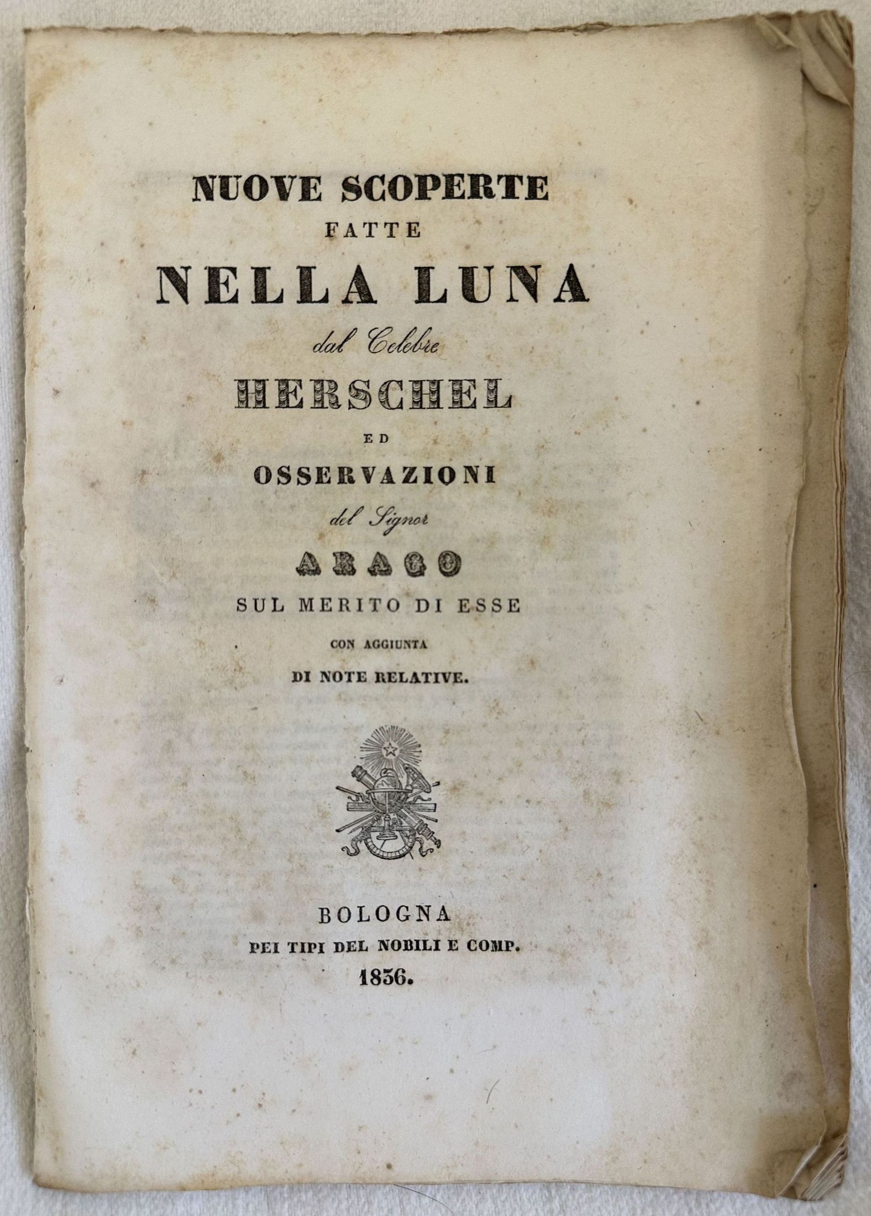 NUOVE SCOPERTE FATTE NELLA LUNA DAL CELEBRE HERSCHEL ED OSSERVAZIONI …