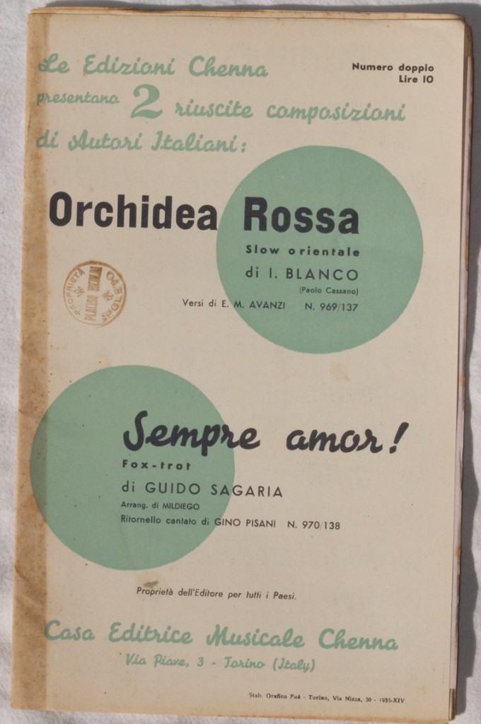 ORCHIDEA ROSSA - SEMPRE AMOR!