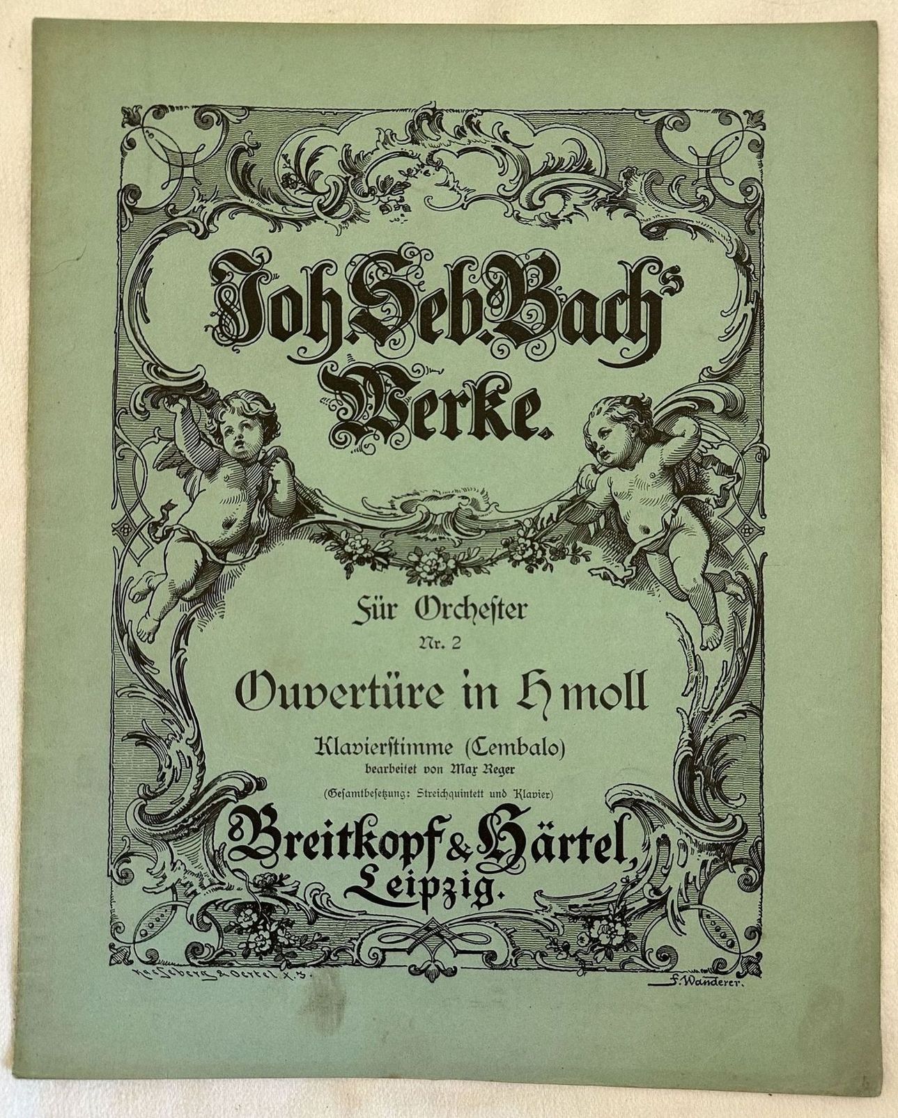 OUVERTURE IN H. MOLL FUR ORCHESTER N. 2 BACH'S WERKE …