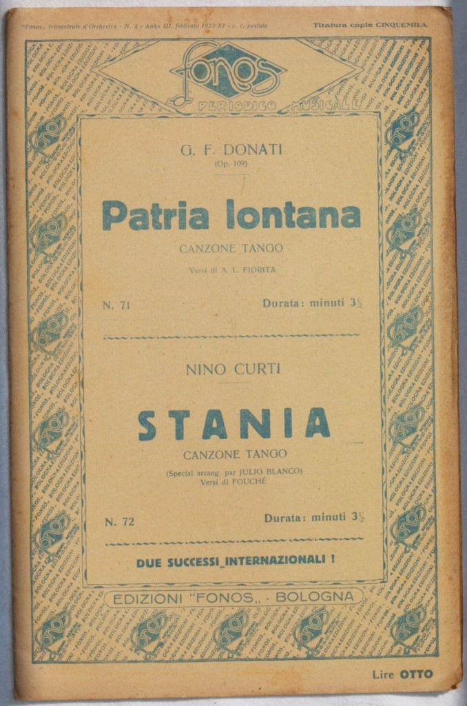PATRIA LONTANA - STANIA