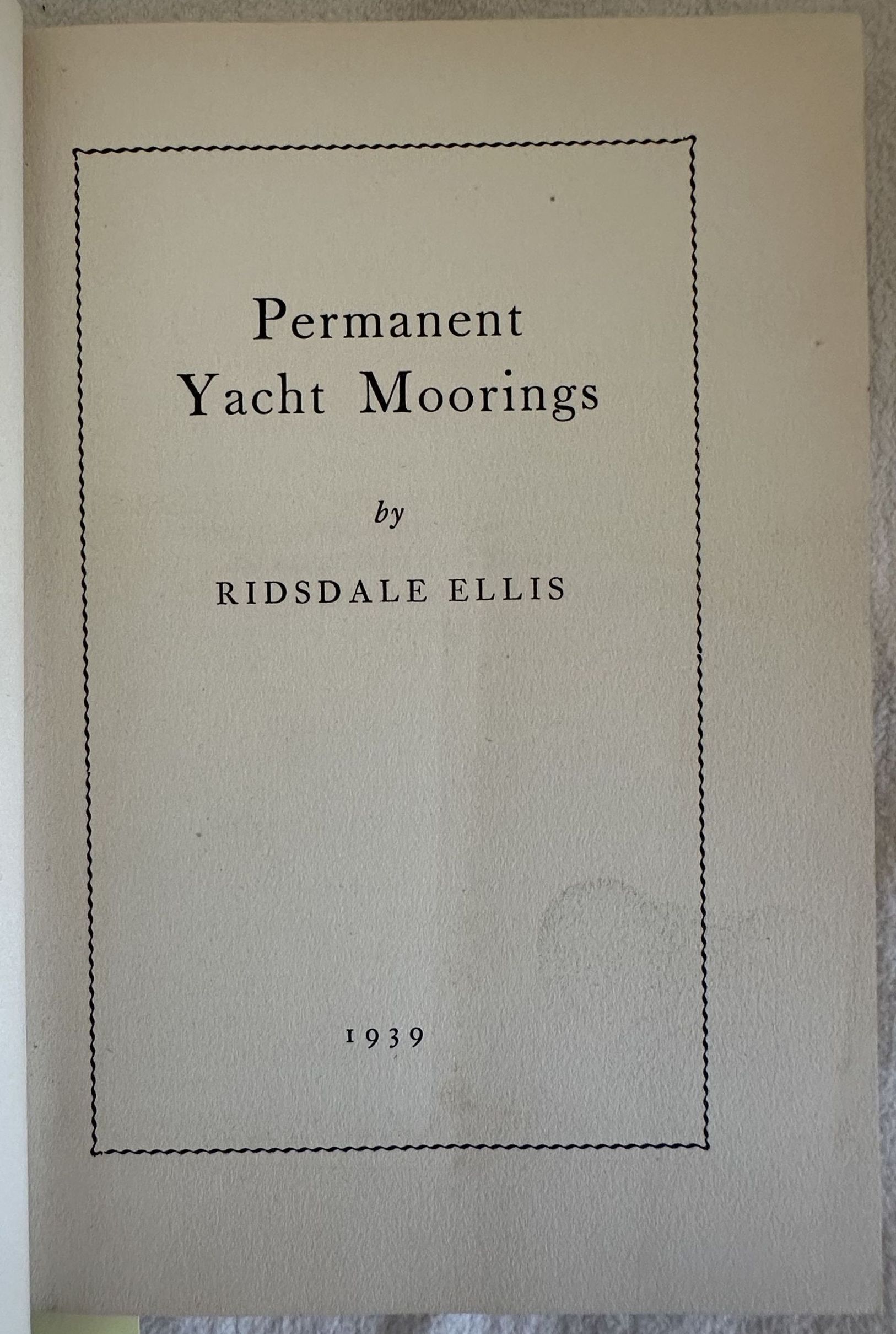 PERMANENT YACHT MOORINGS