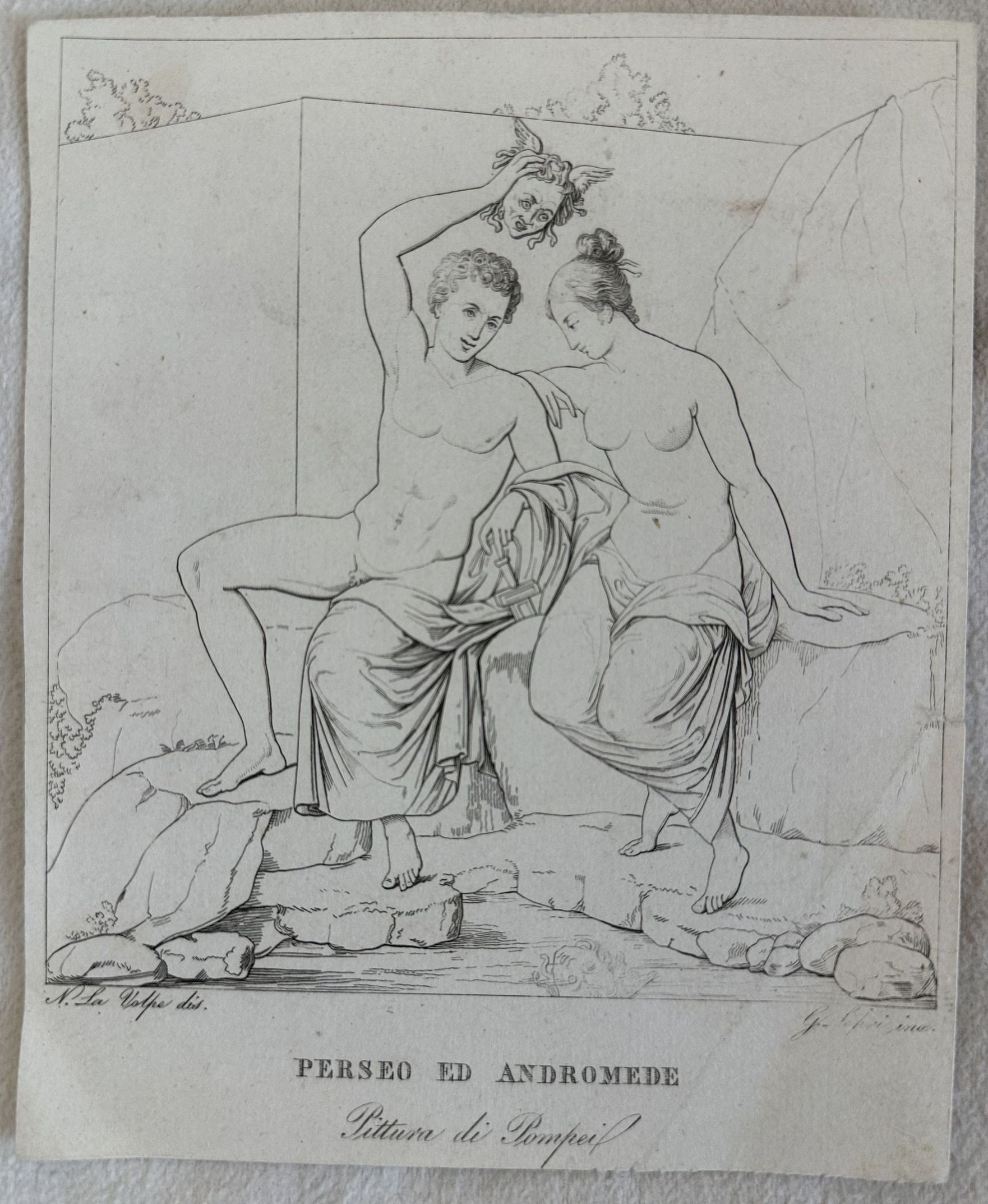 PERSEO E ANDROMEDE Pittura di Pompei