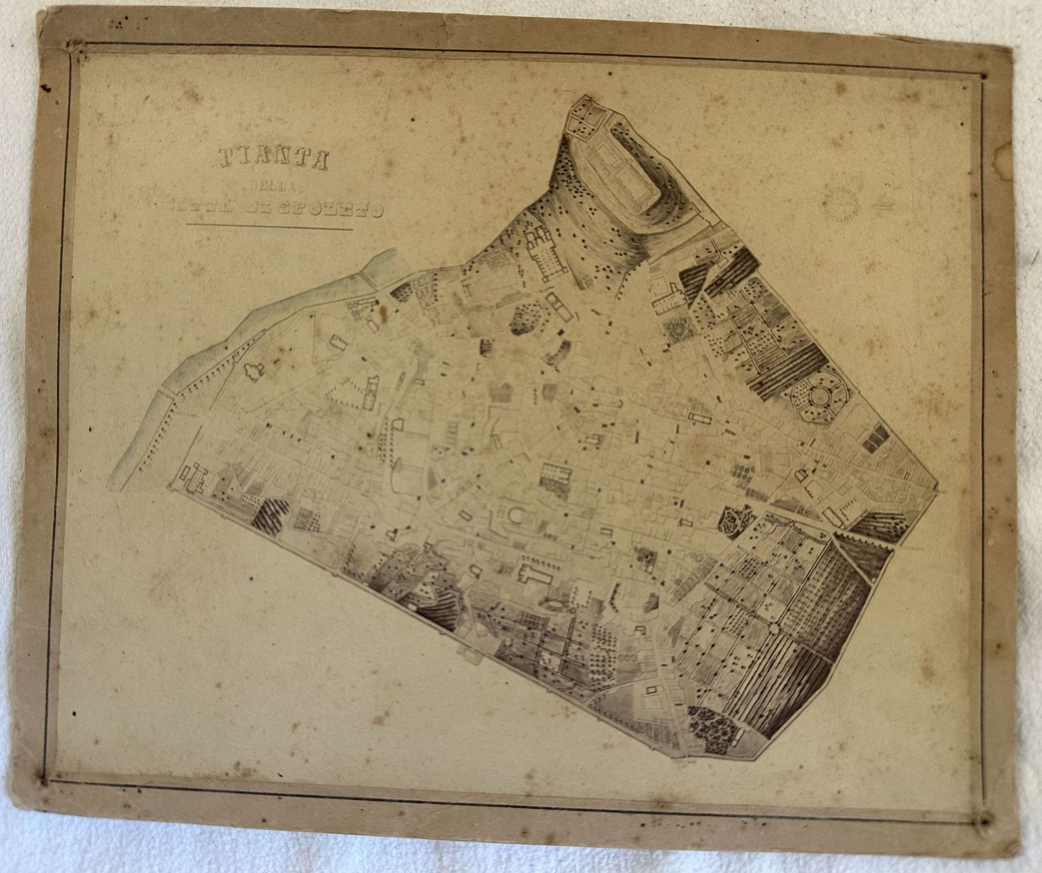 PIANTA DELLA CITTA DI SPOLETO