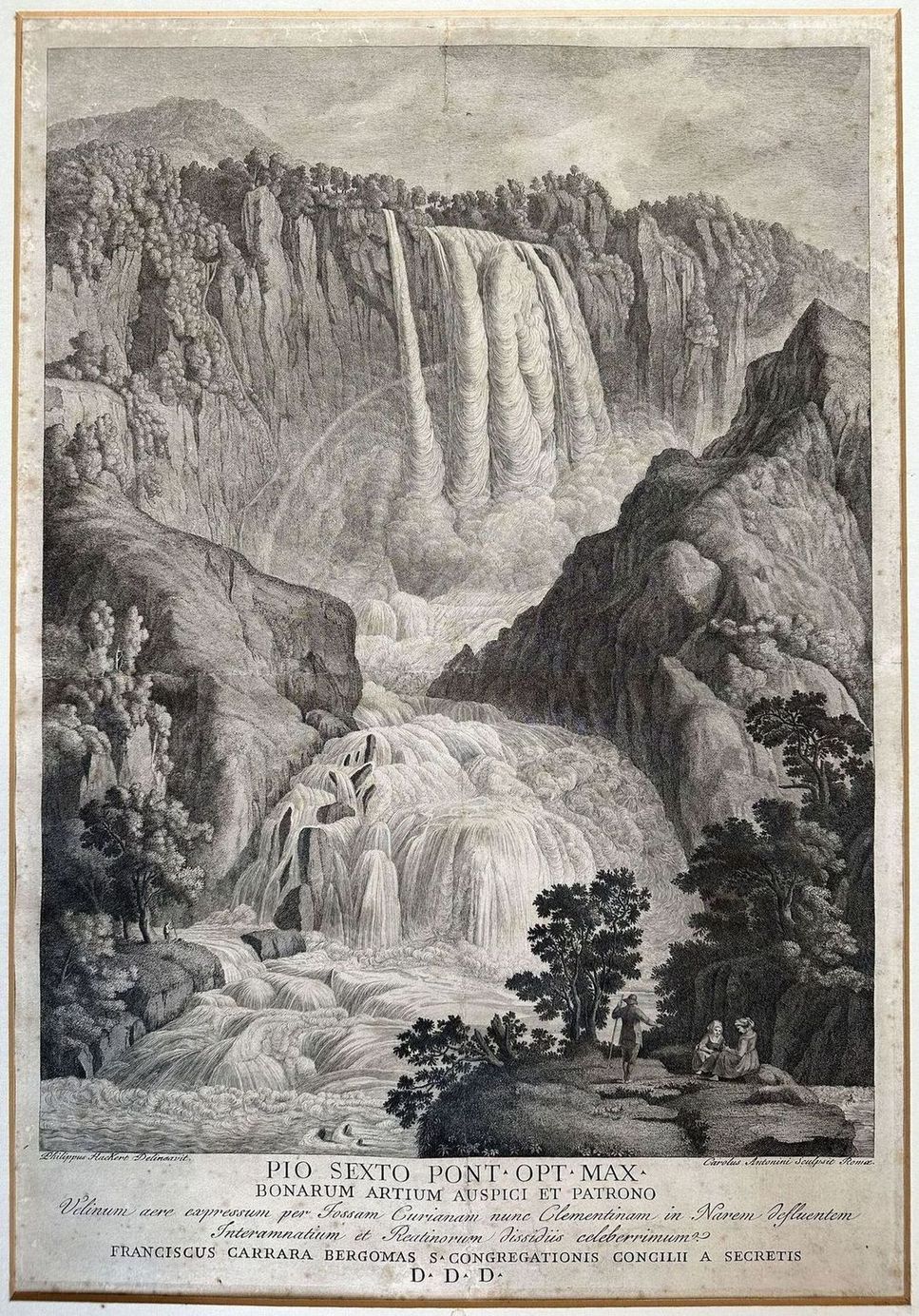 PIO SEXTO PONT. OPT. MAX.BONARUM ARTIUM AUSPICI ET PATRONO VELINUM …