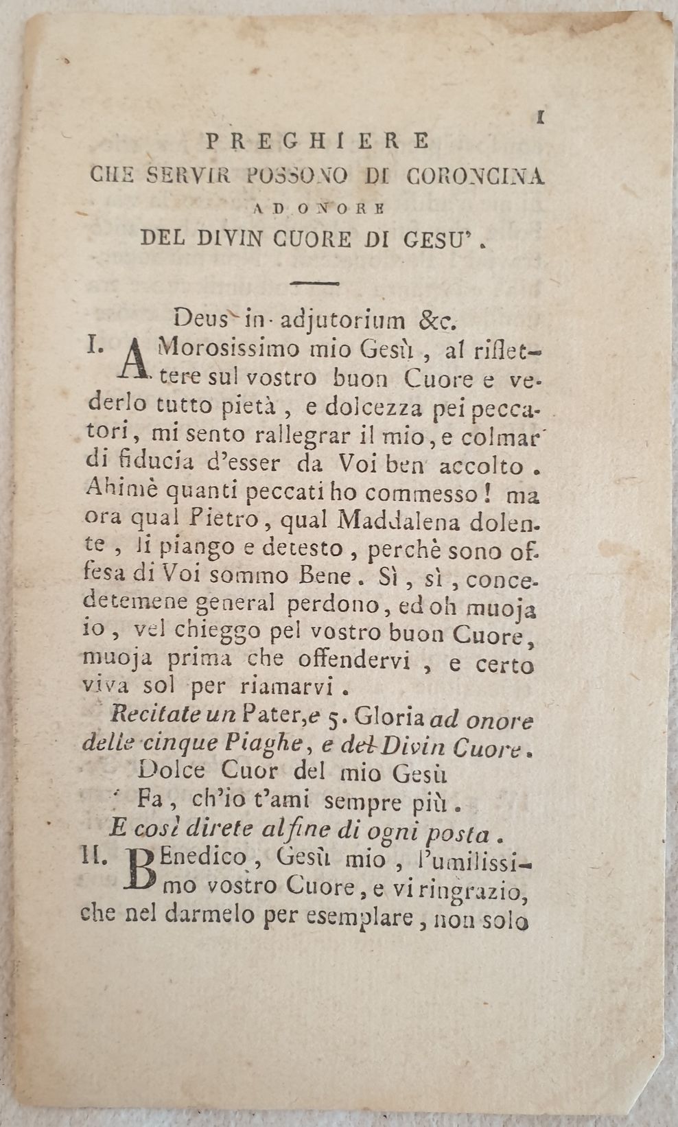 PREGHIERE CHE SERVIR POSSONO DE CORONCINA AD ONORE DEL DIVIN …