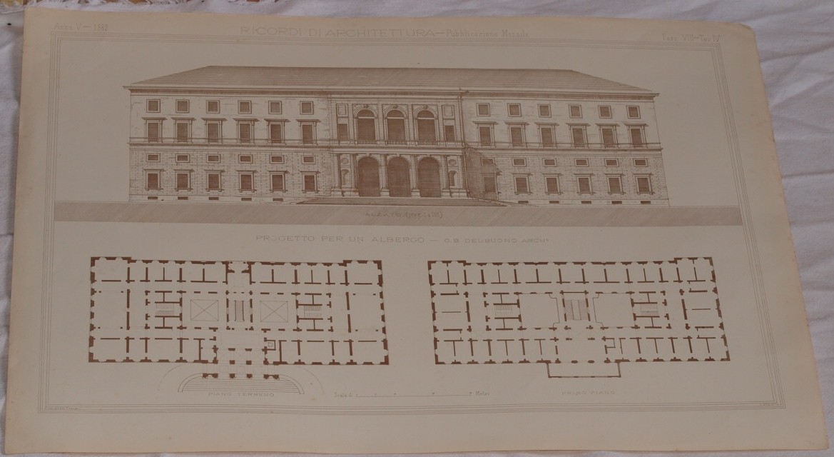 PROGETTO PER UN ALBERGO G. B. DEL BUONO ARCH.