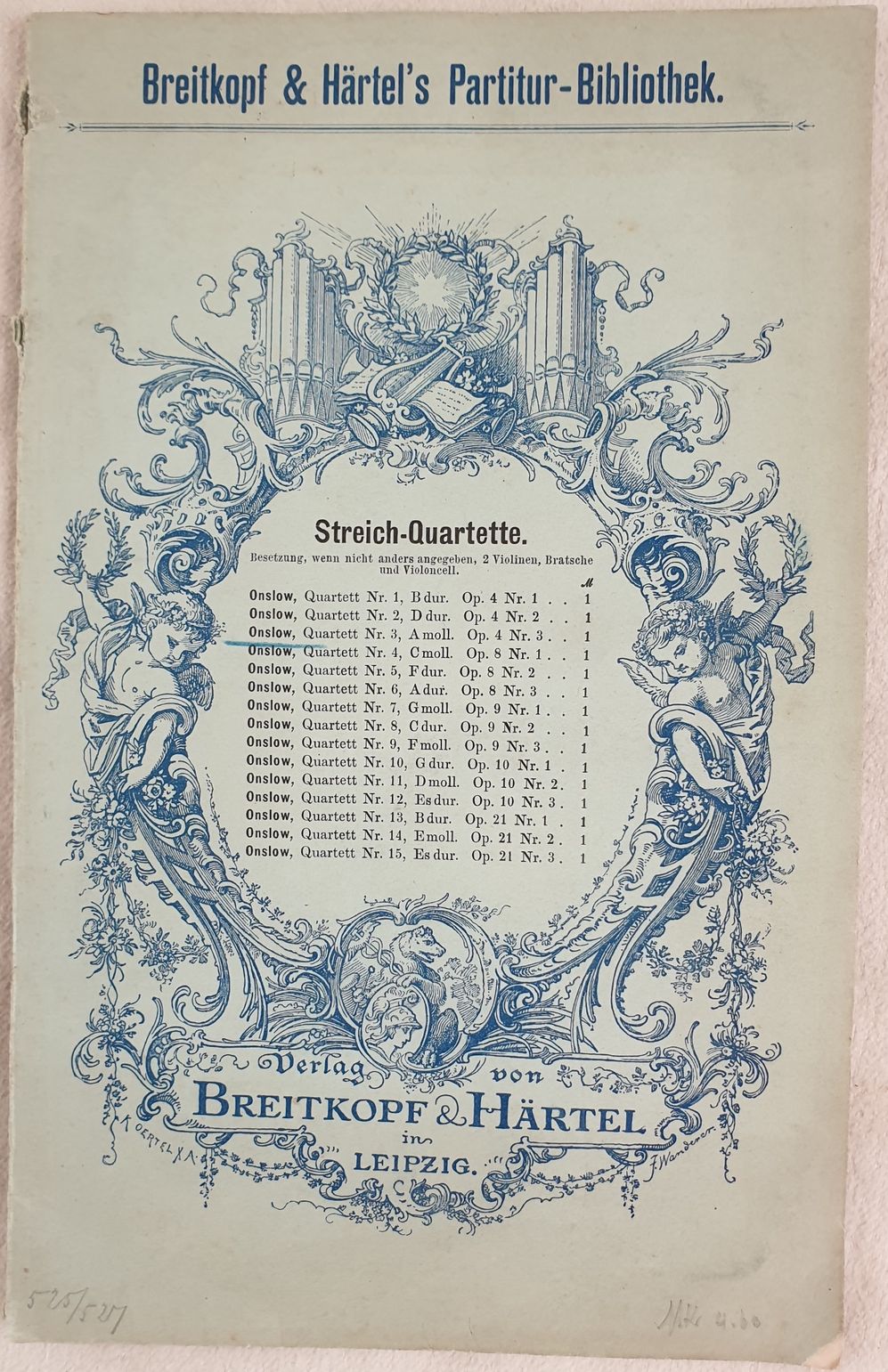 QUARTETTO N. III POUR DEUX VIOLONS, VIOLE ET VIOLONCELLE