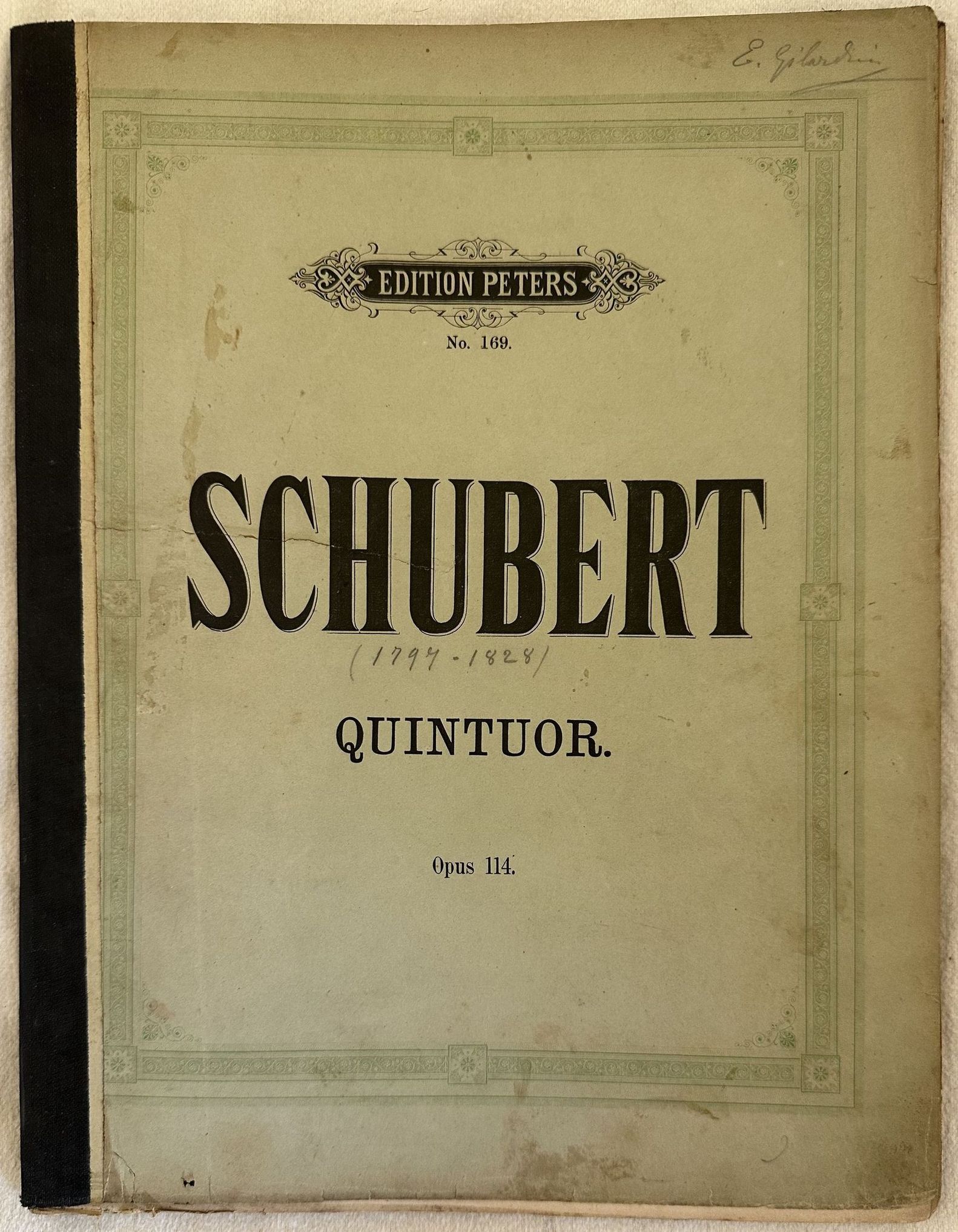 QUINTUOR DE FR. SCHUBERT OP. 114 VIOLA