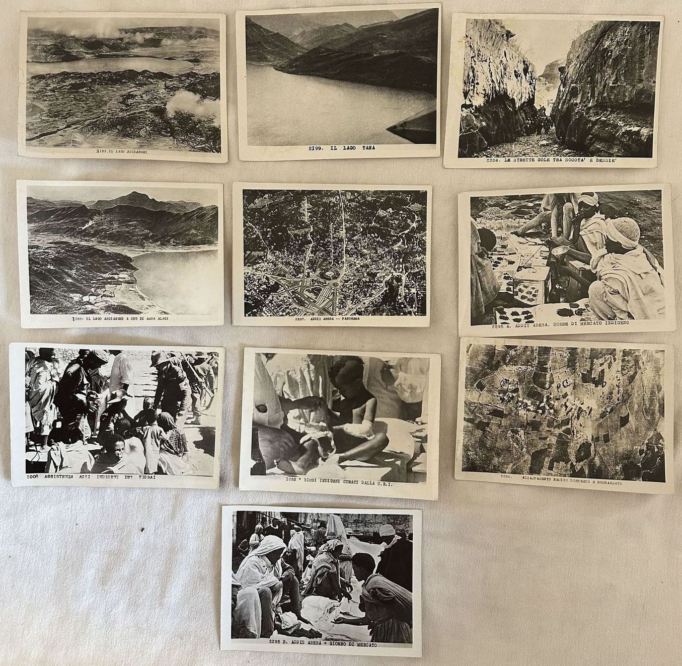 RACCOLTA DI DIECI FOTO DELL'AFRICA COLONIALE ITALIANA - ETIOPIA 1936 …