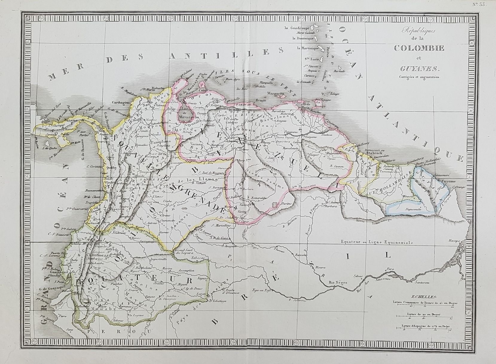 REPUBLIQUE DE COLOMBIE ET GUYANES
