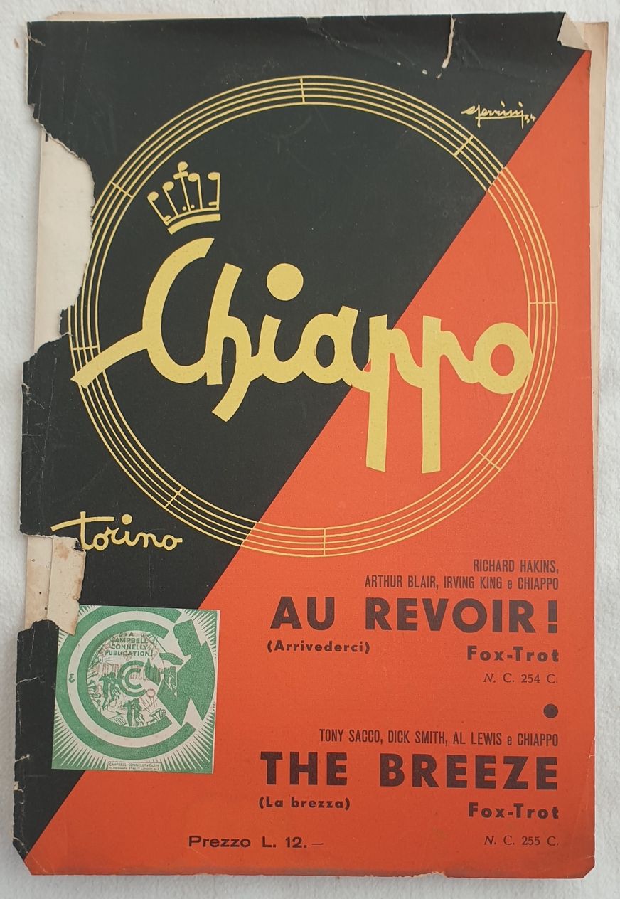 RICHARD HAKINS, ARTHUR BLAIR, IRVING KING E CHIAPPO AU REVOIR! …