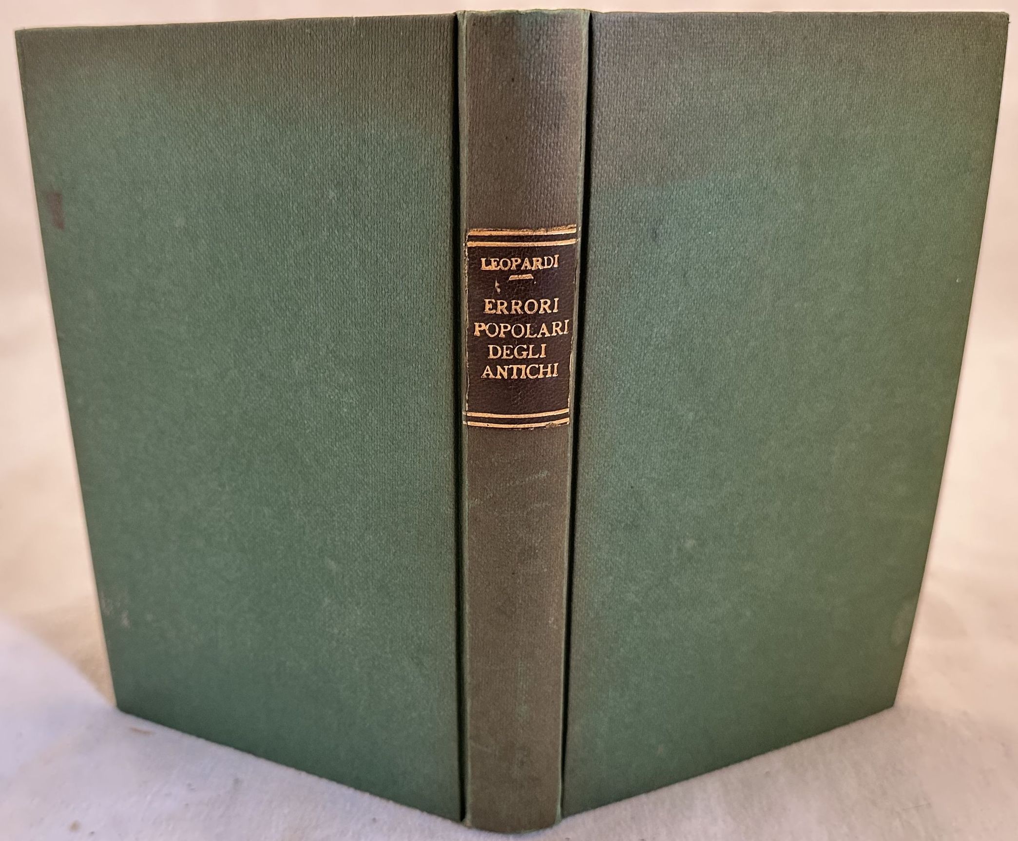 SAGGIO SU GLI ERRORI POPOLARI DEGLI ANTICHI