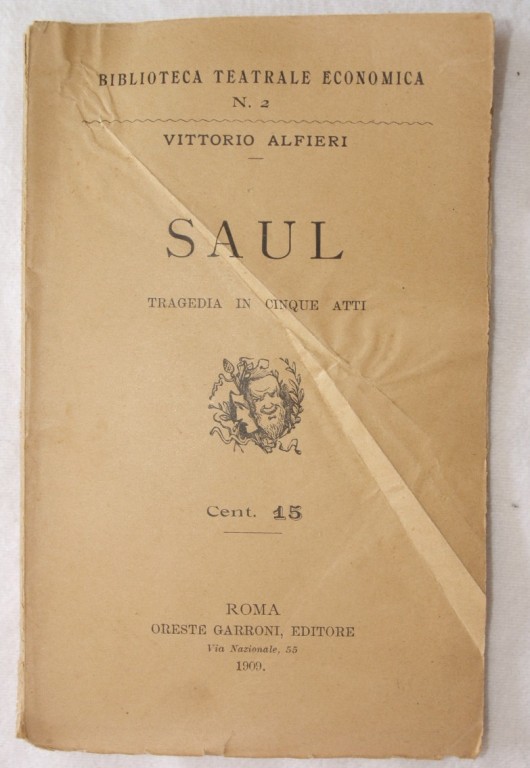 SAUL TRAGEDIA IN CINQUE ATTI