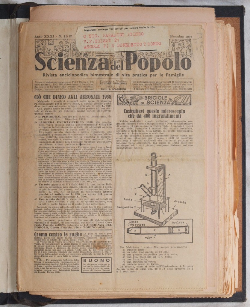 SCIENZA DEL POPOLO RIVISTA ENCICLOPEDICA BIMESTRALE DI VITA PRATICA PER …
