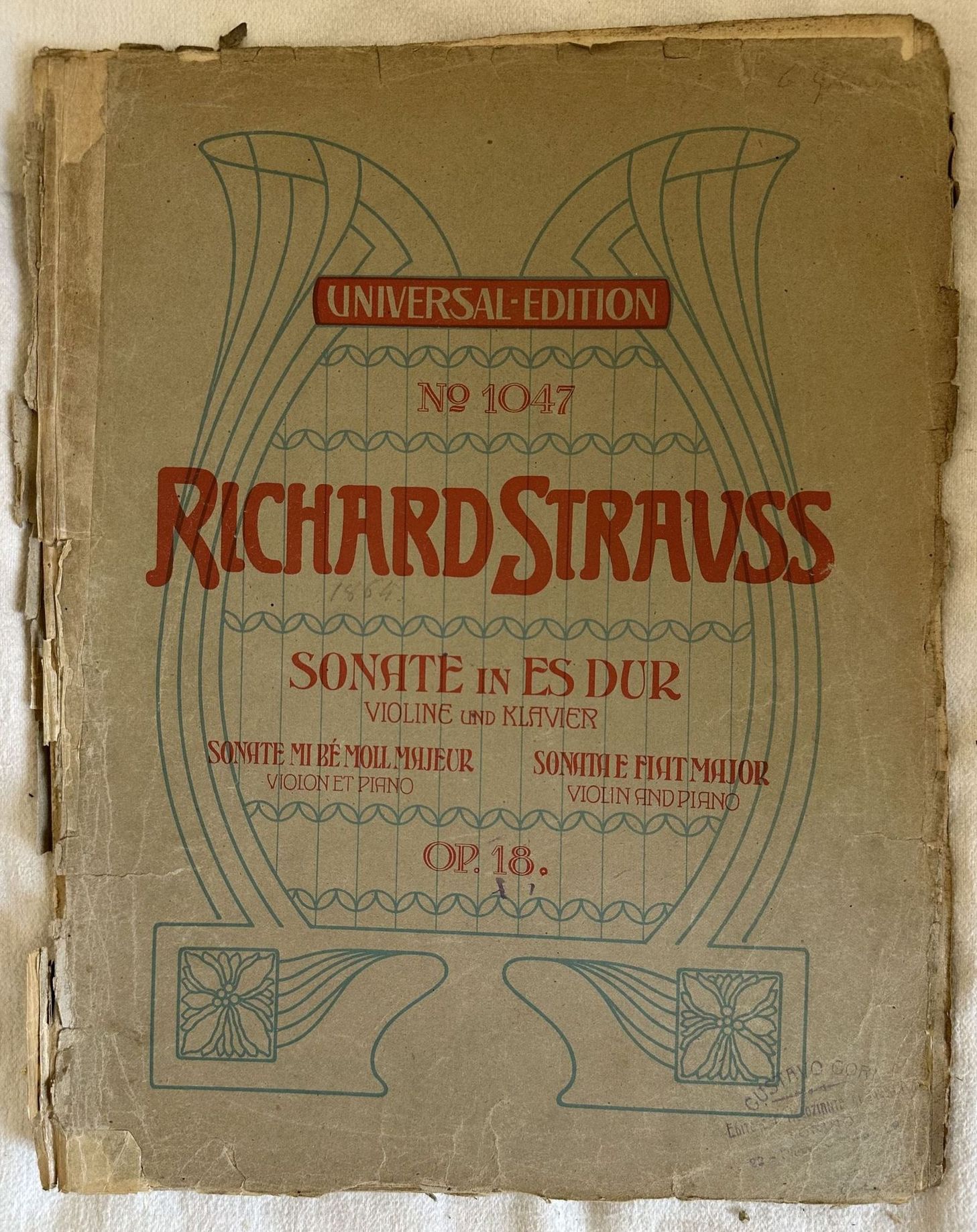 SONATE (ES DUR) FUR VIOLINE UND KLAVIER OP. 18