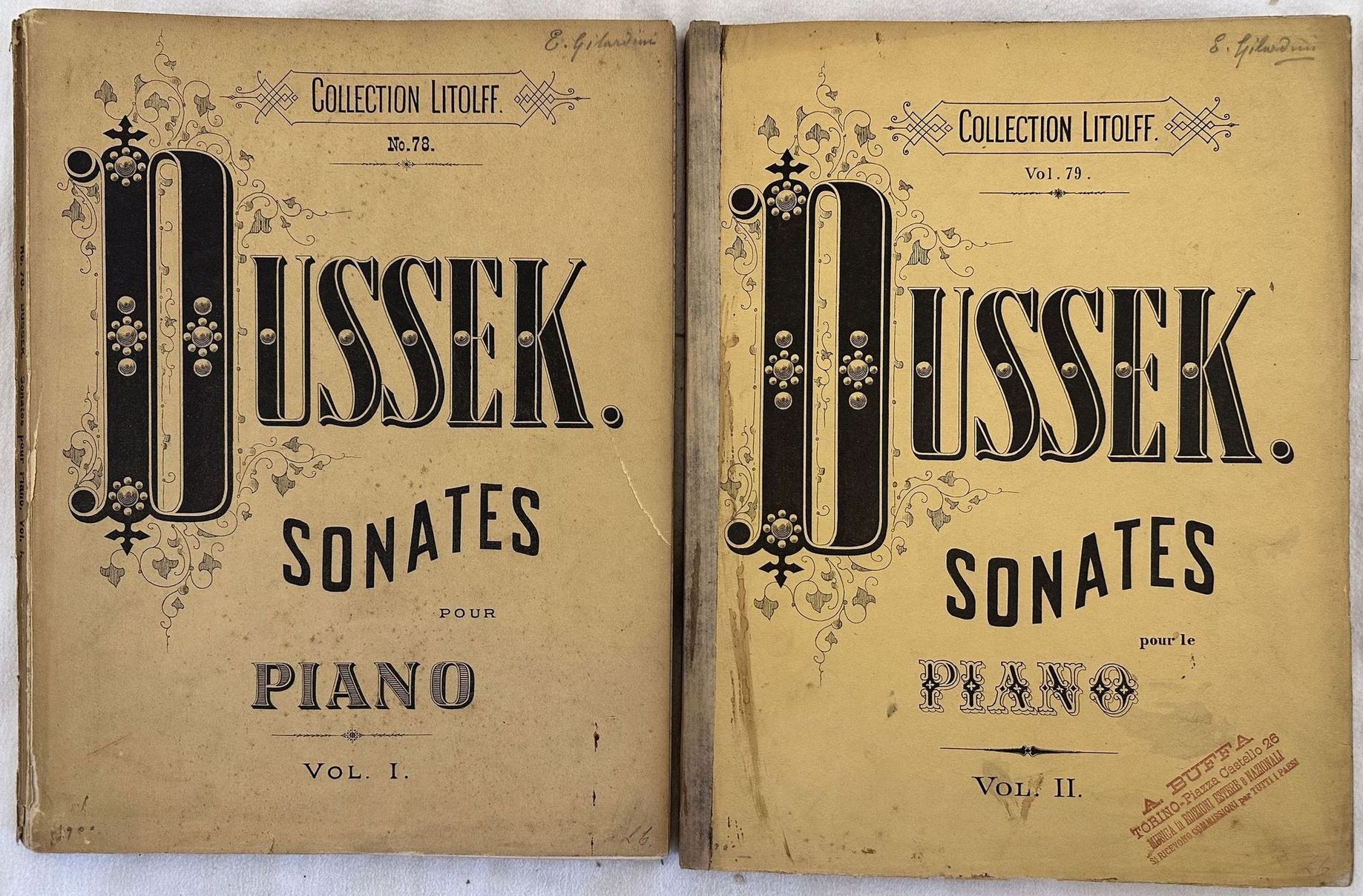 SONATES POUR PIANO DE DUSSEK REVUES ET DOIGTEES PAR LOUIS …