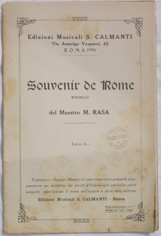 SOUVENIR DE ROME