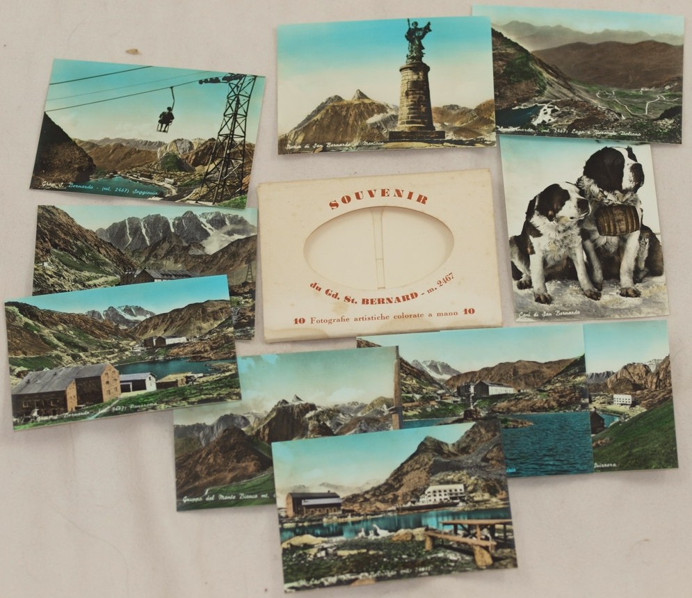 SOUVENIR DU GD. ST. BERNARD 10 FOTOGRAFIE ARTISTICHE COLORATE A …