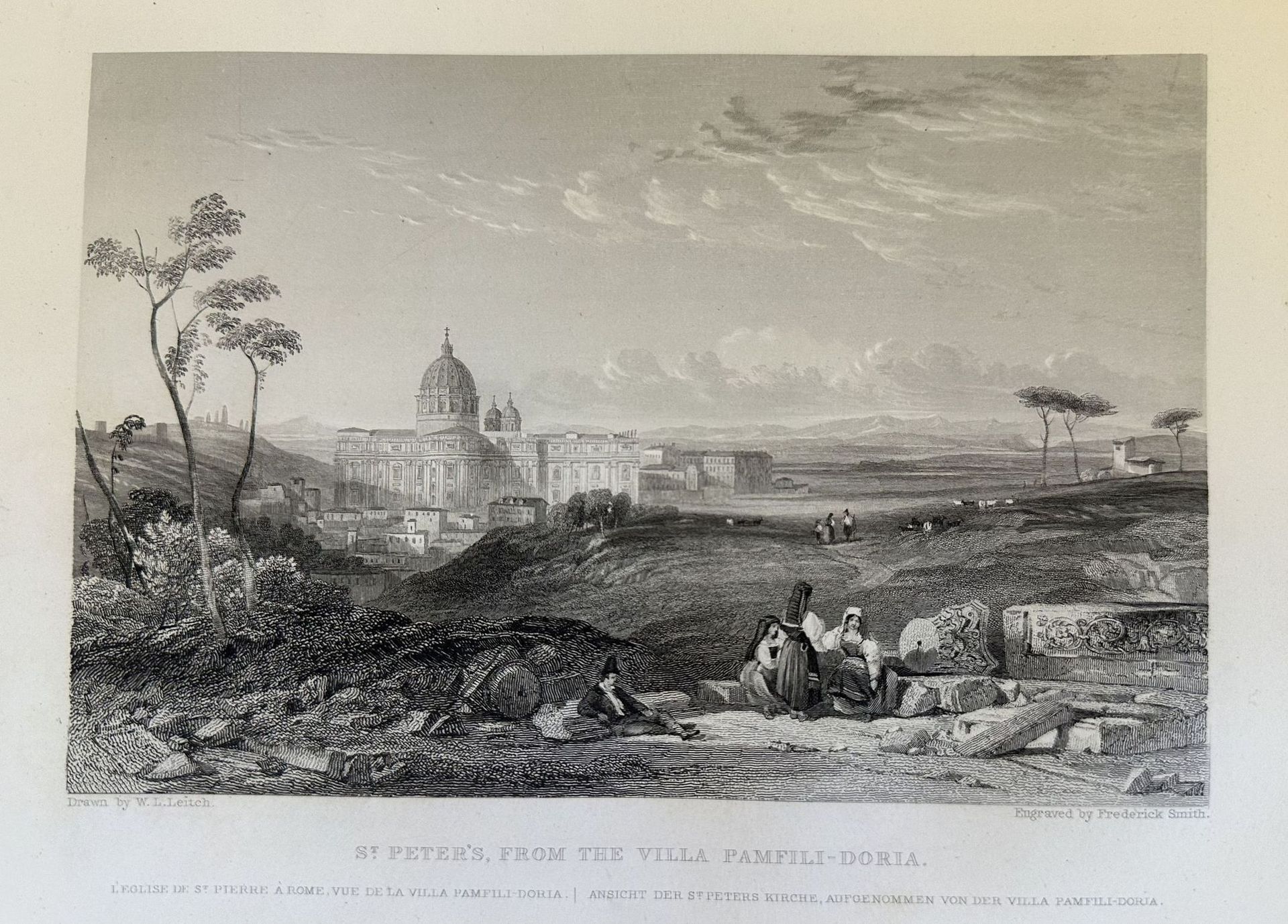 ST. PETER'S FROM THE VILLE PAMFILI-DORIA