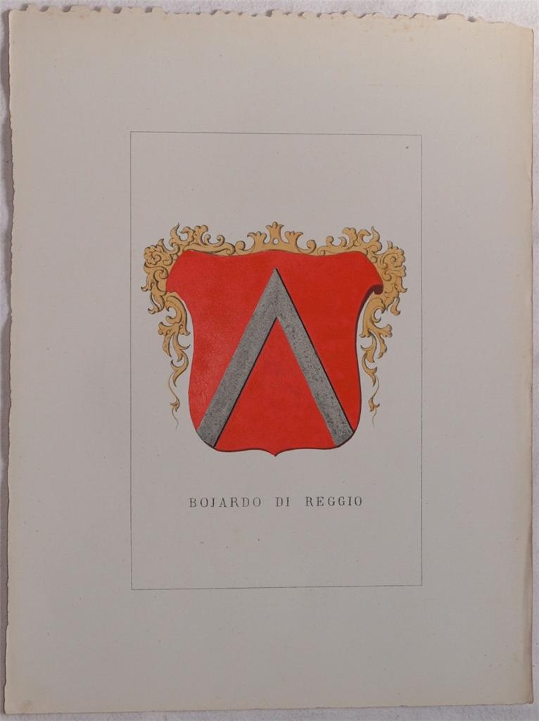 STORIA DELLE FAMIGLIE ILLUSTRI ITALIANE - BOJARDO DI REGGIO
