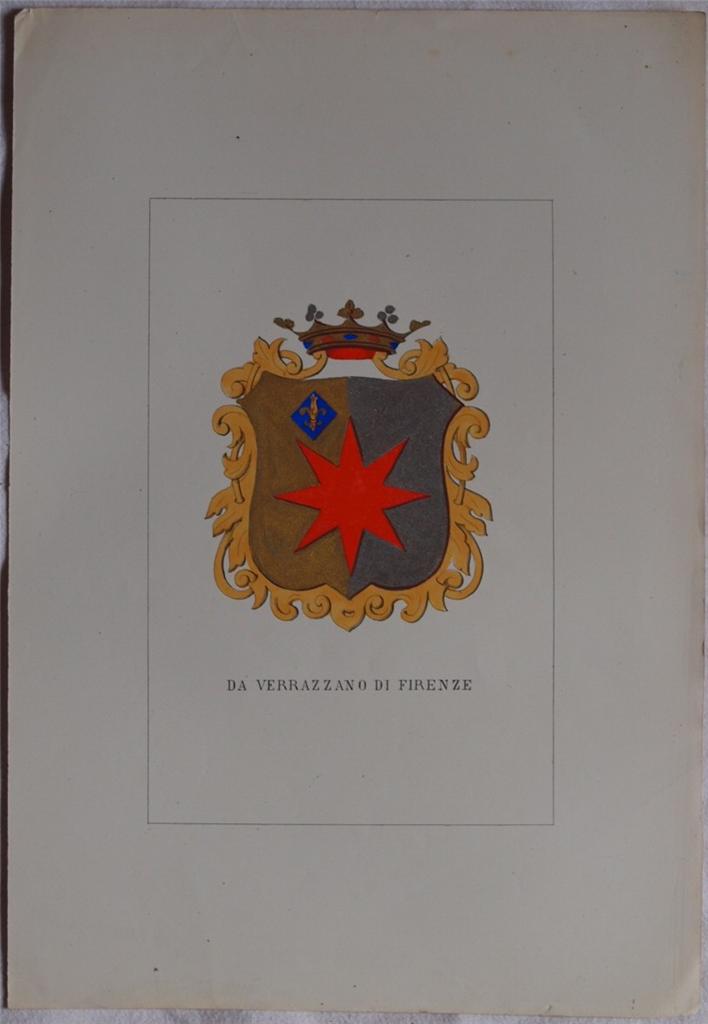 STORIA DELLE FAMIGLIE ILLUSTRI ITALIANE - DA VERRAZZANO DI FIRENZE