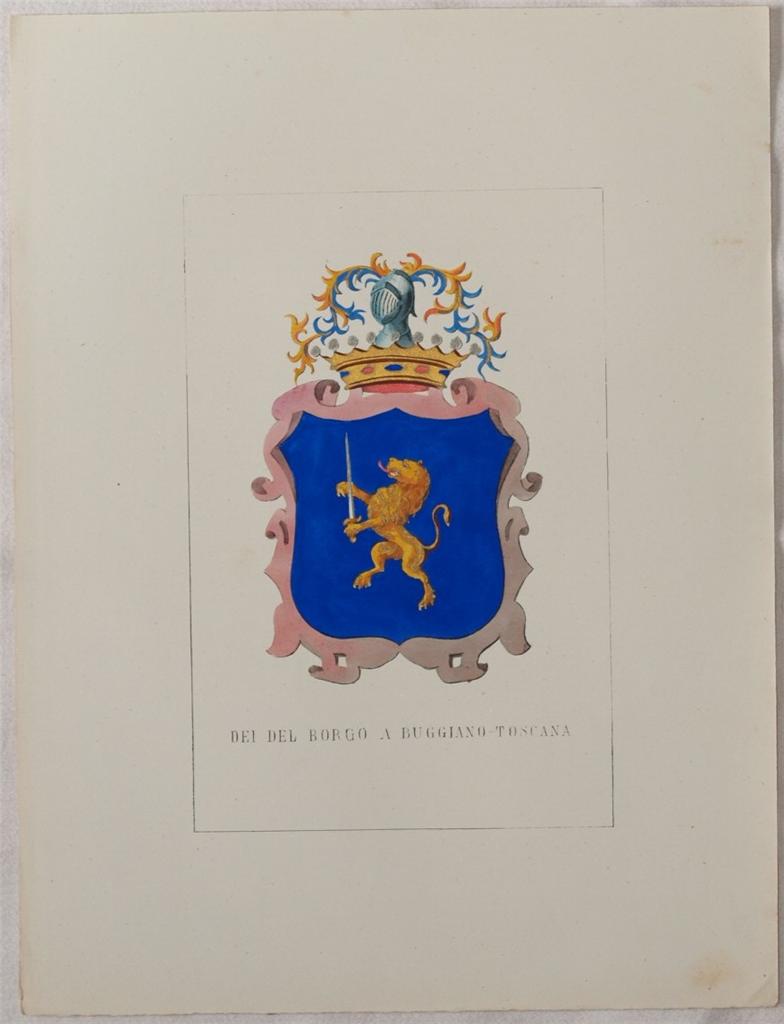 STORIA DELLE FAMIGLIE ILLUSTRI ITALIANE - DEI DEL BORGO A …